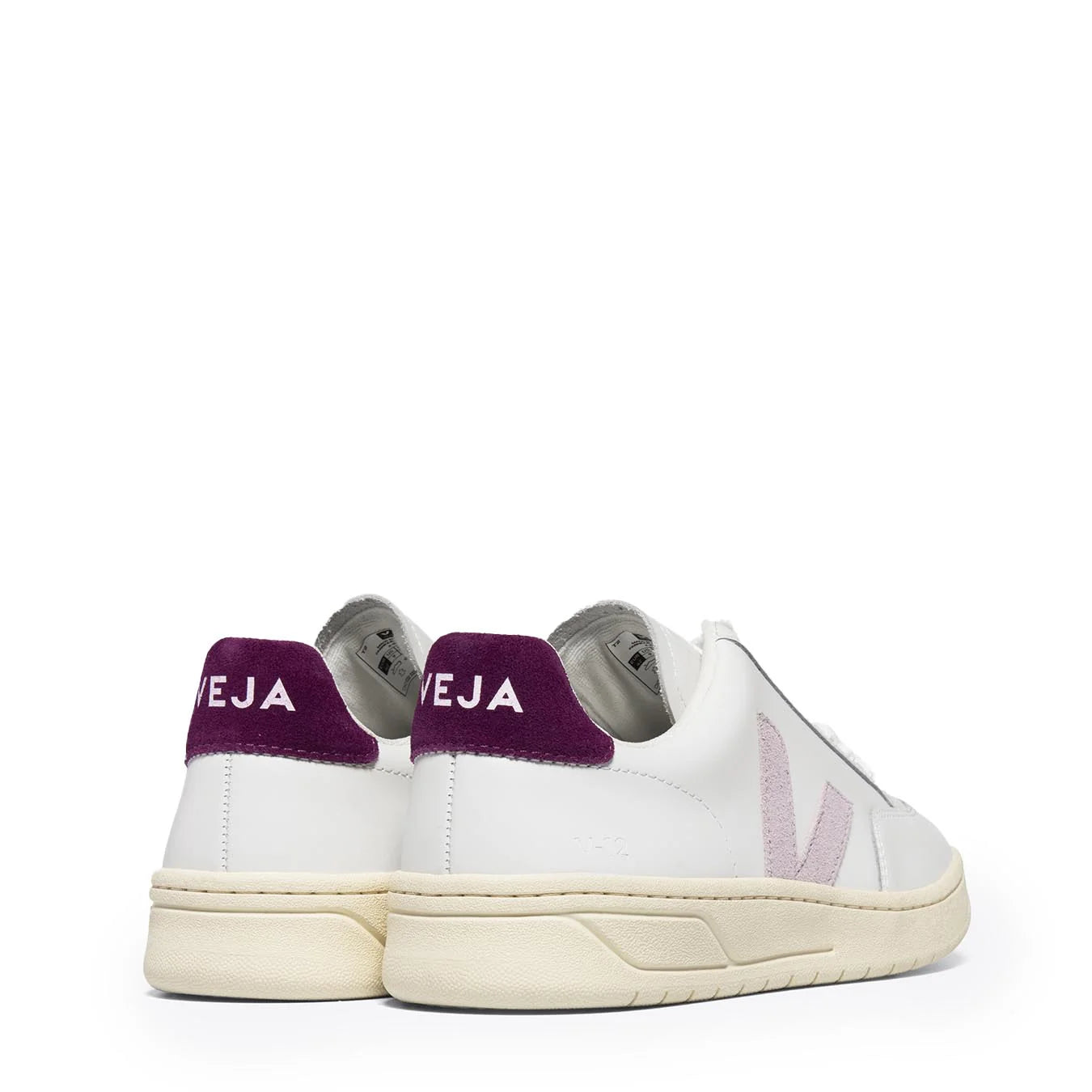 Veja Womens V-12 Extra White Parme Magenta Trainer - pam pam