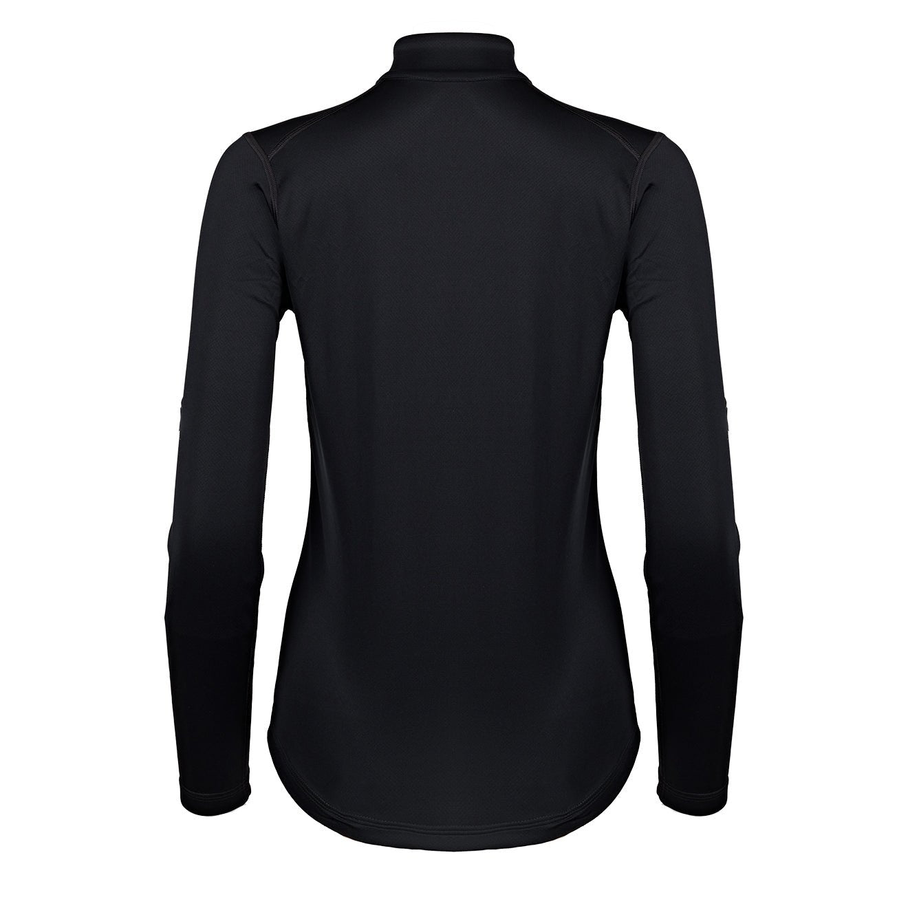 Paramo Womens Cambia Zip Neck Top Black - pam pam
