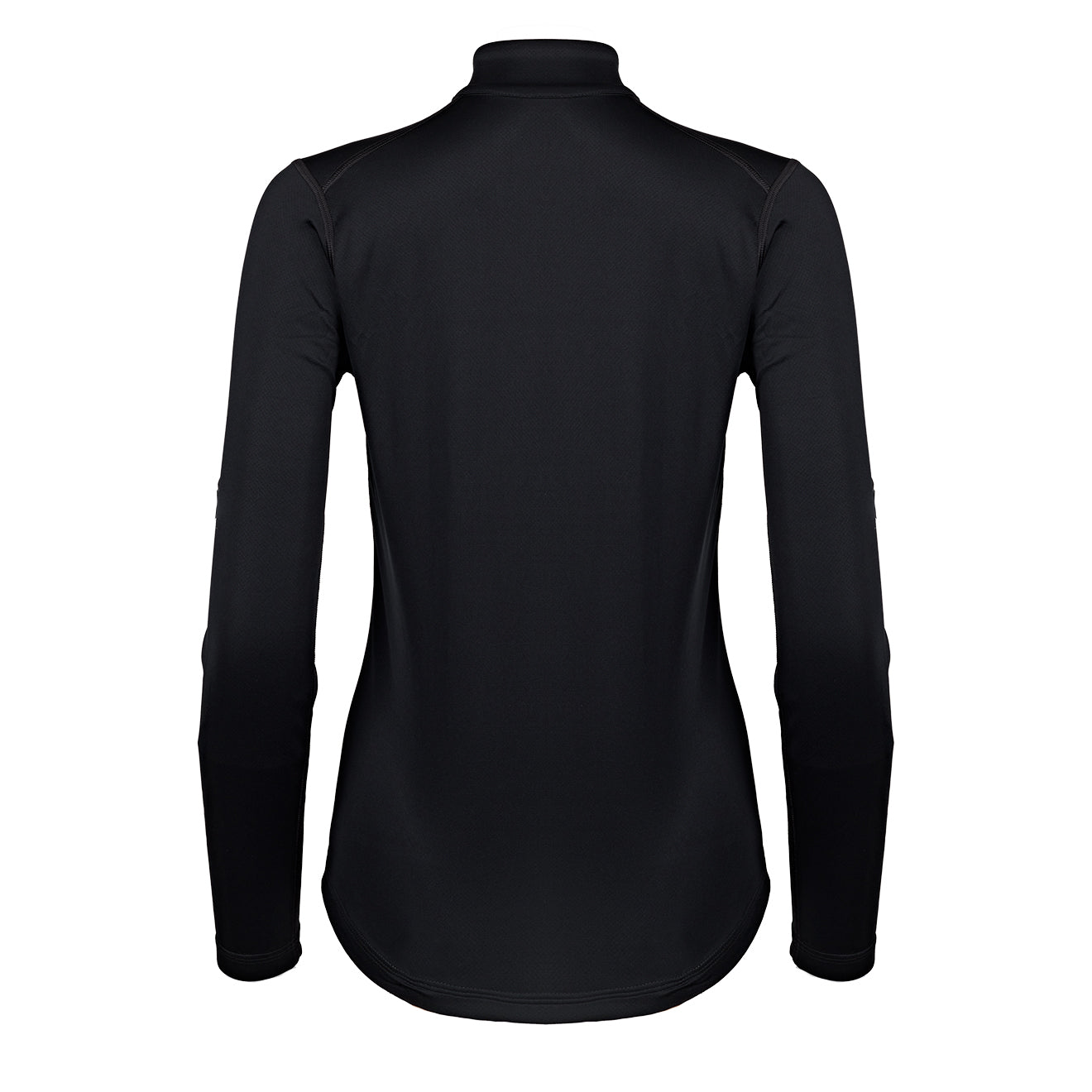 Paramo Womens Cambia Zip Neck Top Black - pam pam