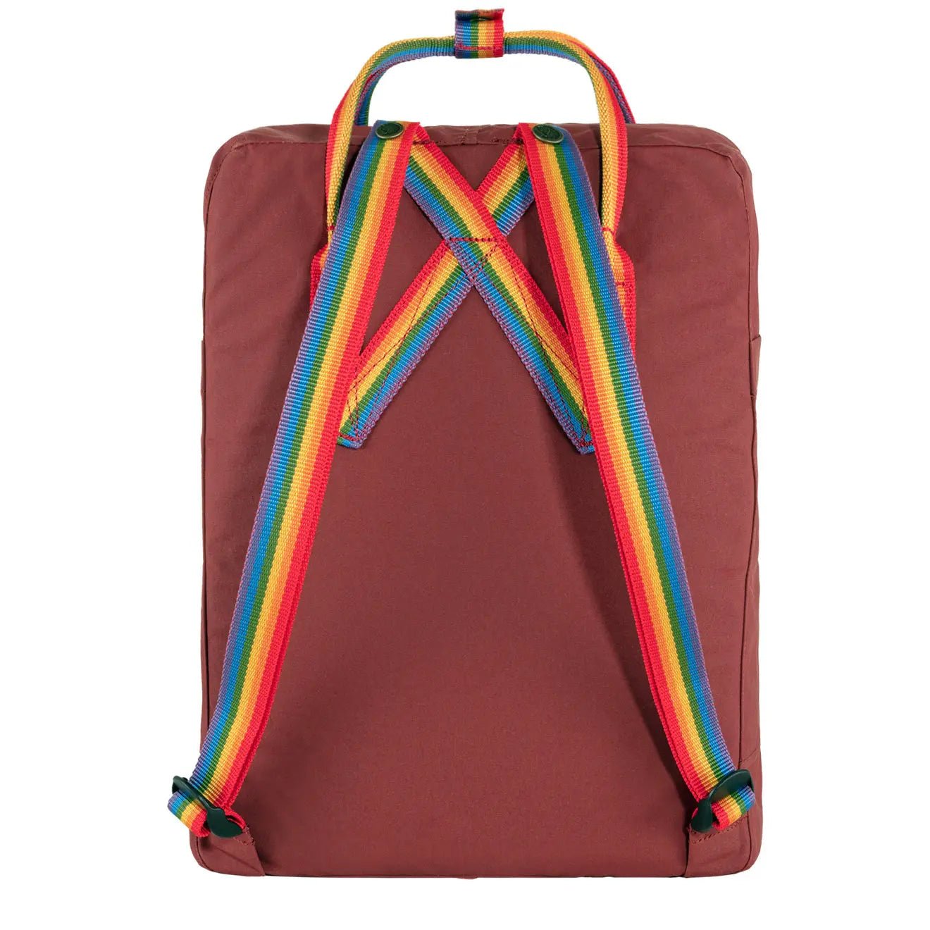 Fjallraven Kanken Classic Backpack Ox Red / Rainbow Pattern - pam pam