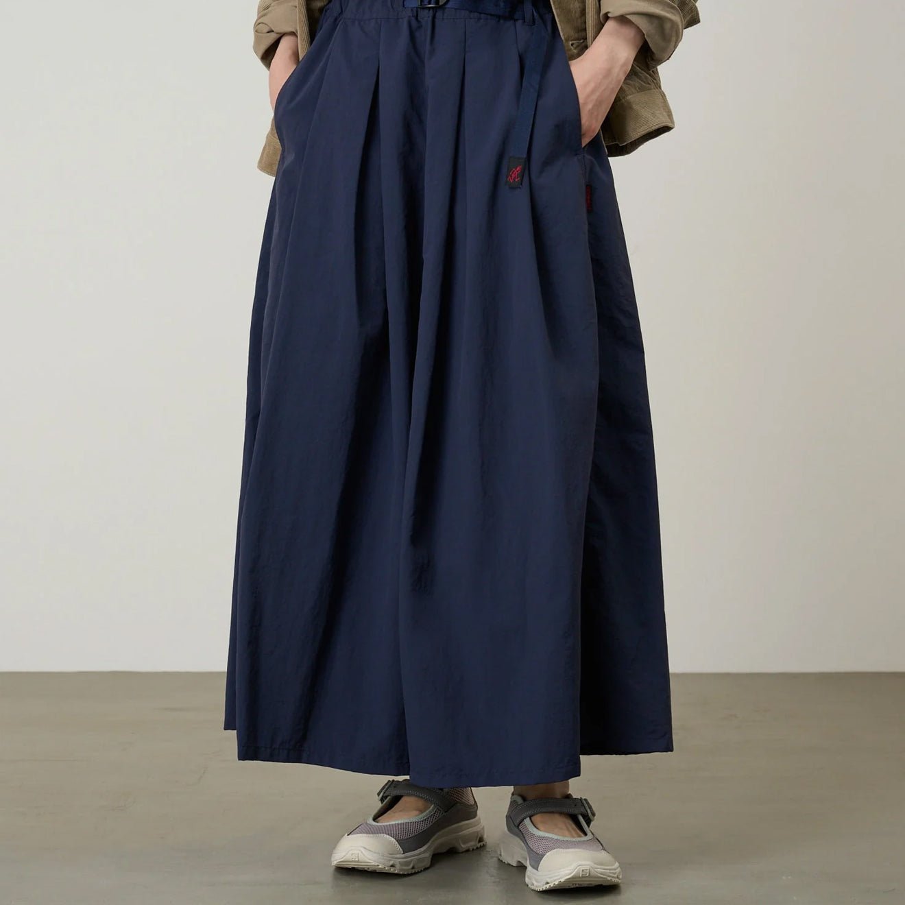 Gramicci Womens Nylon Flare Pant British Navy