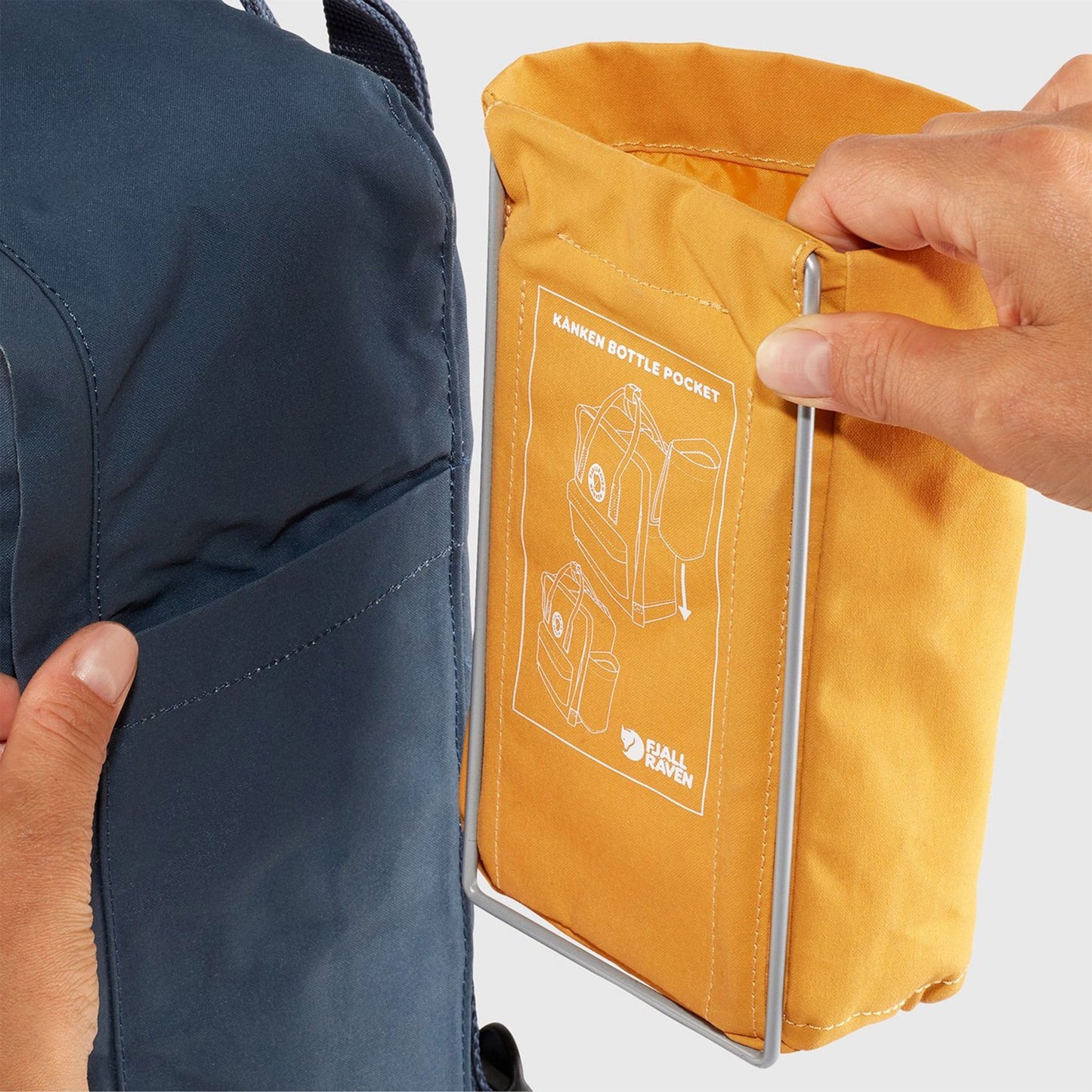 Fjallraven Kanken Bottle Pocket Sky Blue - pam pam