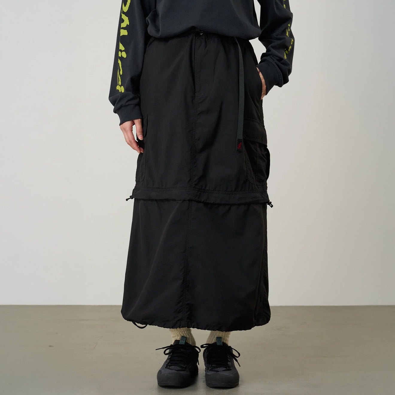 Gramicci Womens Convertible Cargo Skirt Black