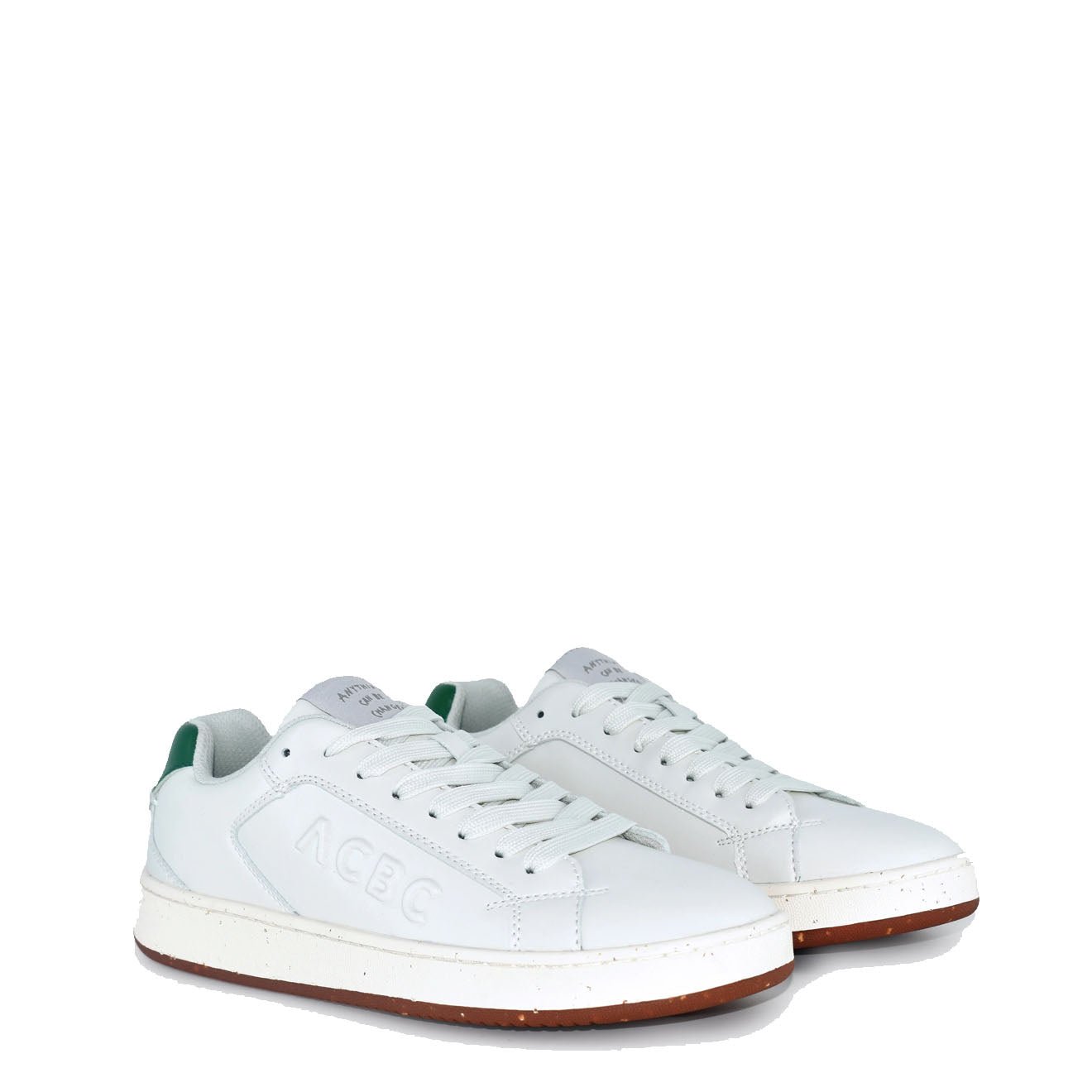 ACBC Womens Timeless Trainers White and Green - pam pam