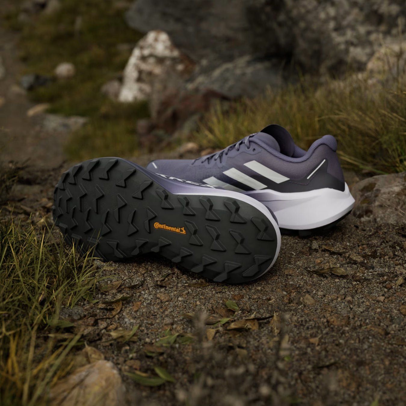 Adidas Terrex Womens Agravic 3 Trail Running Shoes Preloved Violet / Grey One / Powder Plum - pam pam