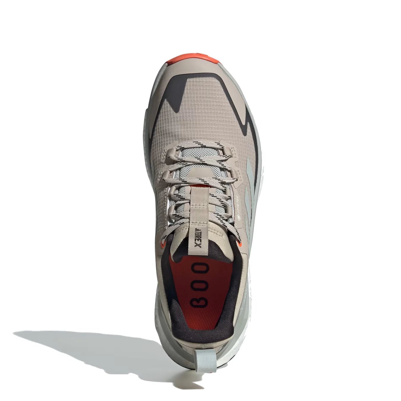 Adidas Terrex Womens Free Hiker 2.0 Low Gore-Tex Wonder Beige / Core Black / Semi Impact Orange - pam pam
