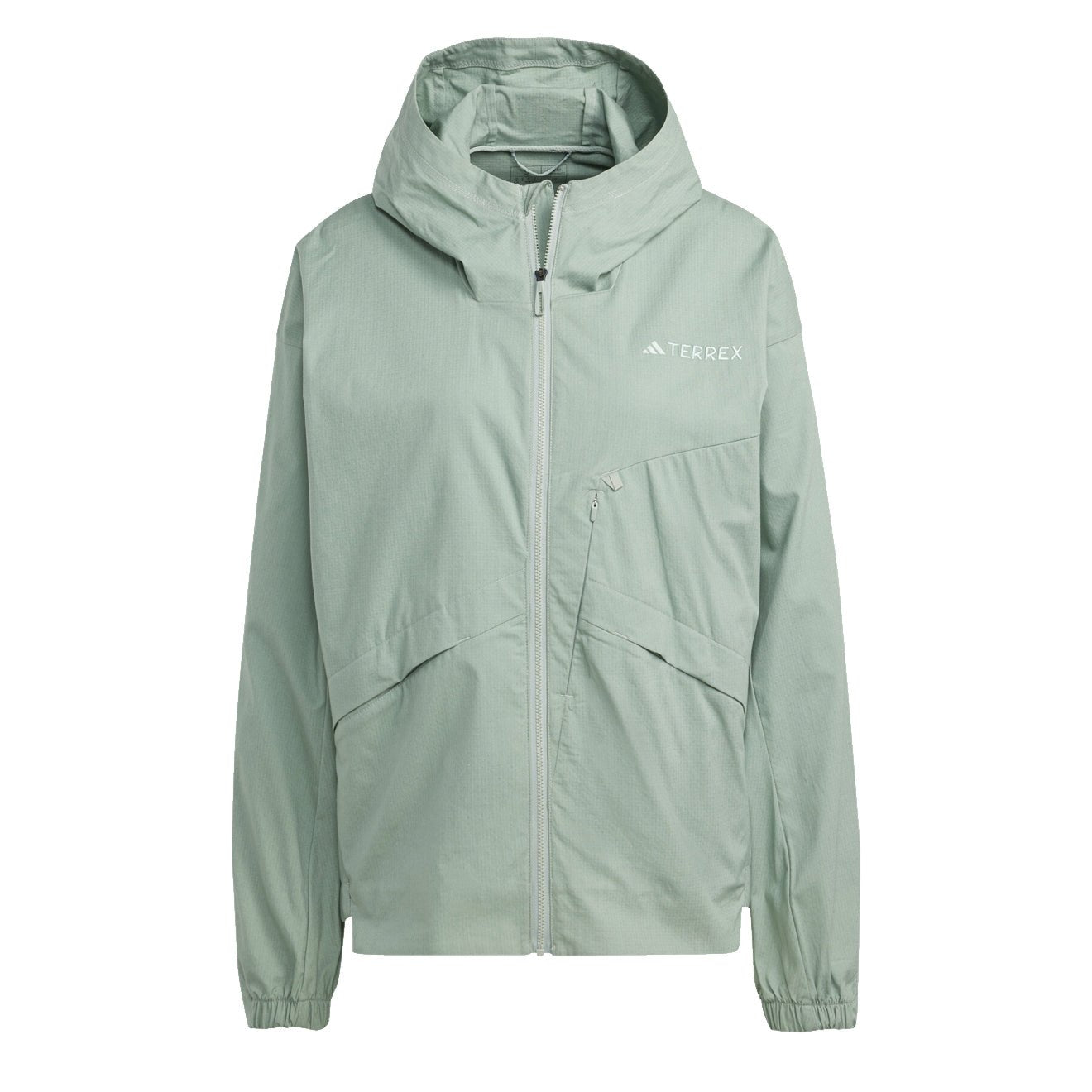 Adidas Terrex Womens Xploric Waterproof Jacket Silver Green - pam pam