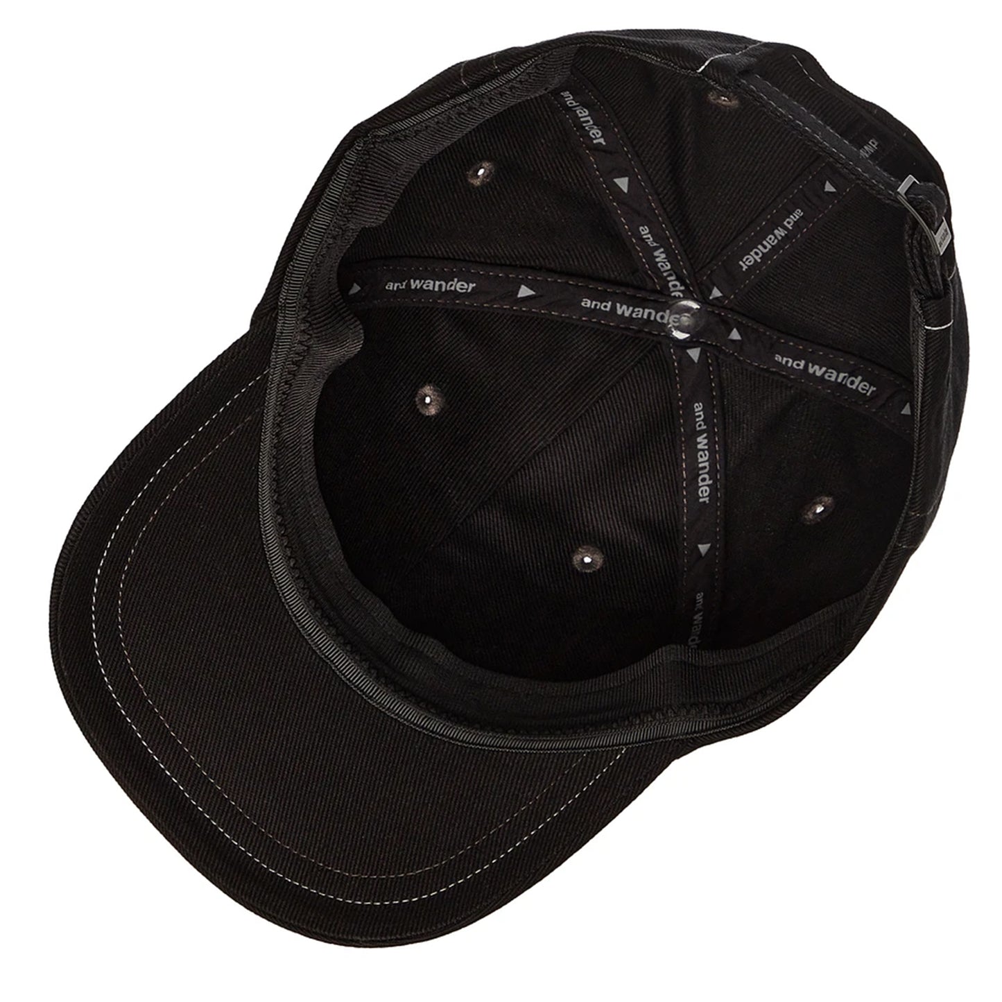 And Wander Cotton Twill Cap Black - pam pam