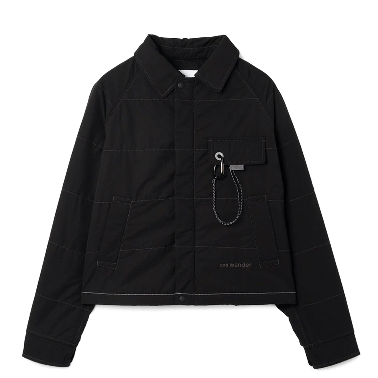 And Wander Womens C/N Octa Swing Top Black