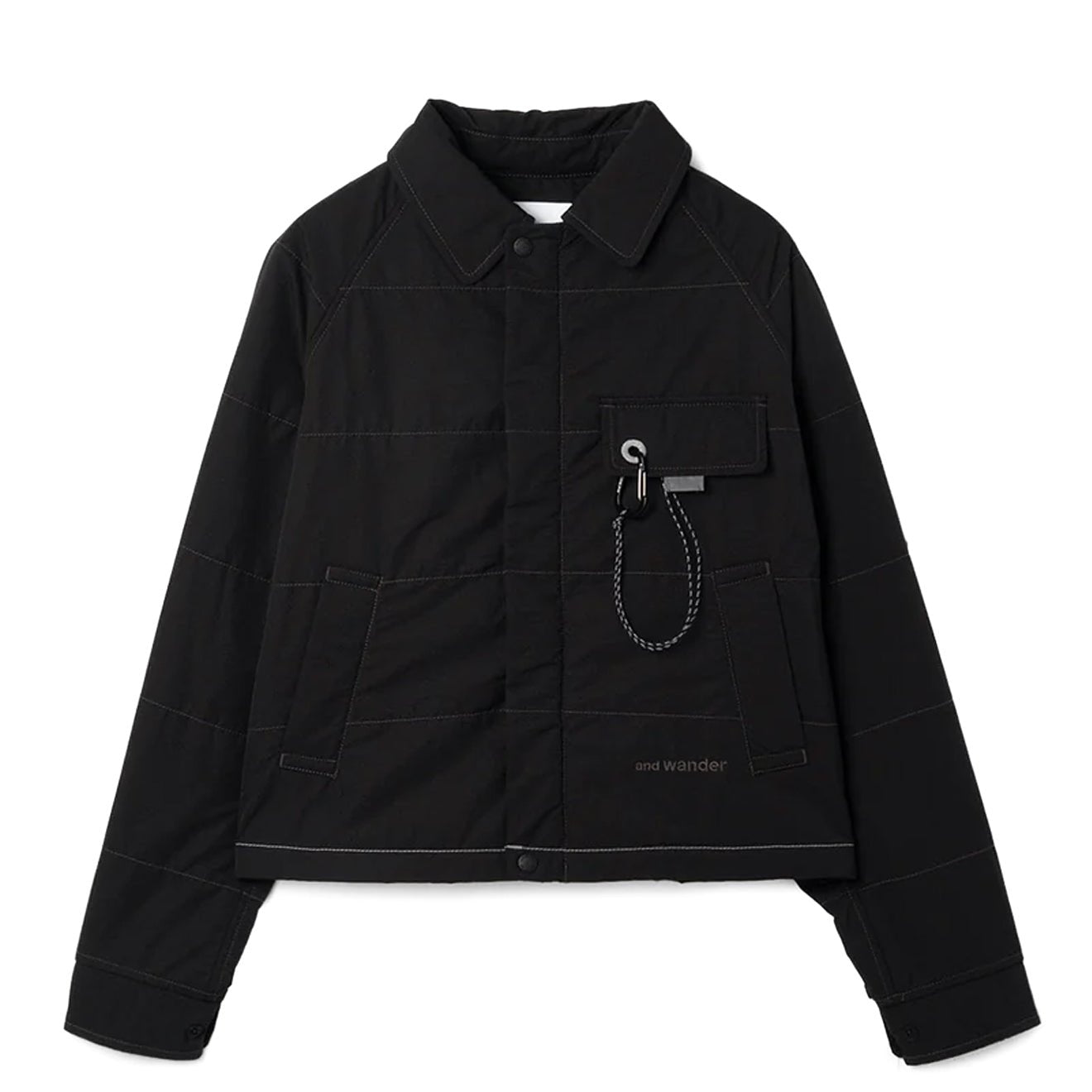 And Wander Womens C/N Octa Swing Top Black - pam pam