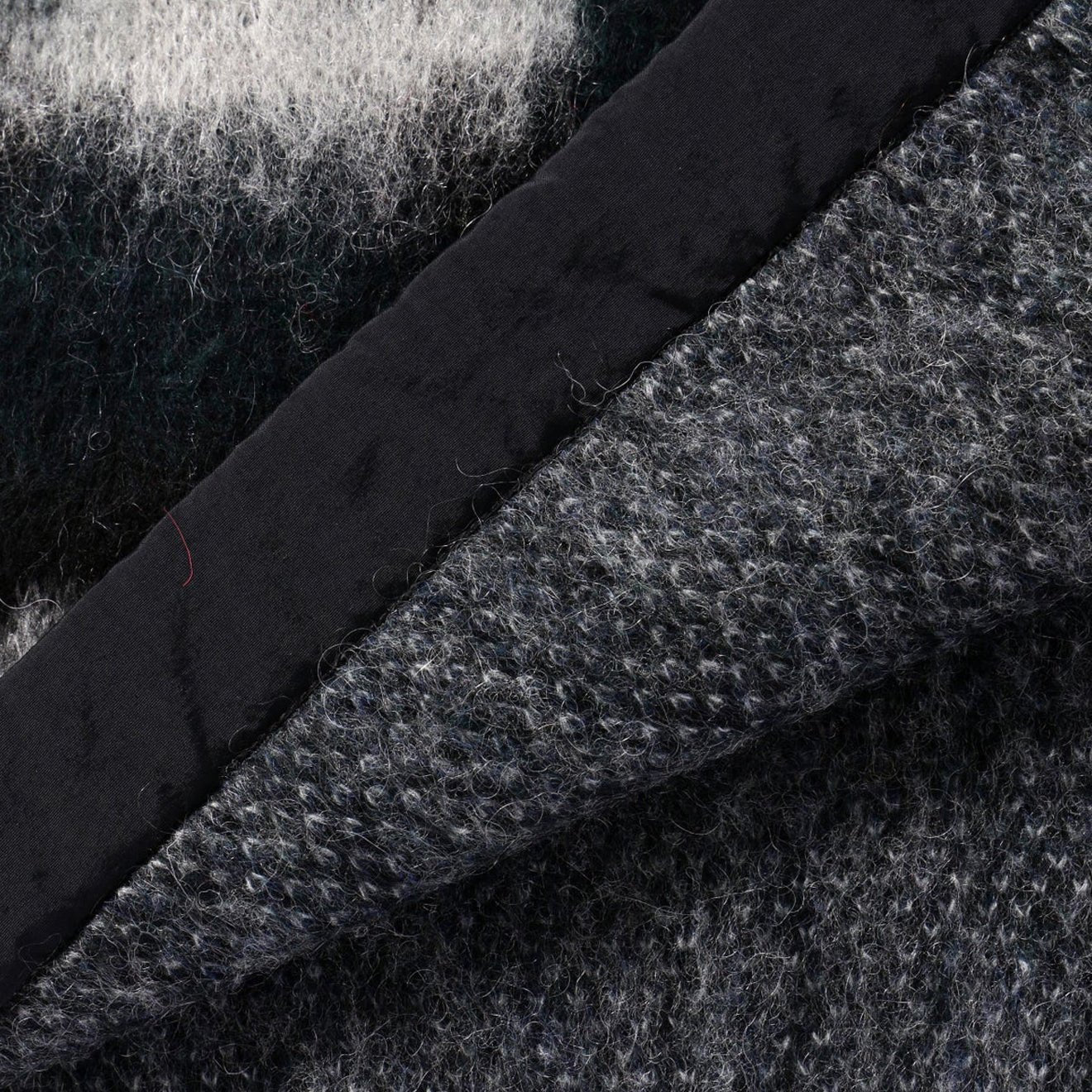 And Wander Womens Mix Color Shaggy Knit Sweater Black Mix - pam pam