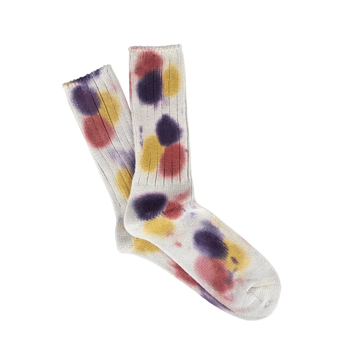 Anonymous Ism Scatter Dye Crew Socks Violet - pam pam