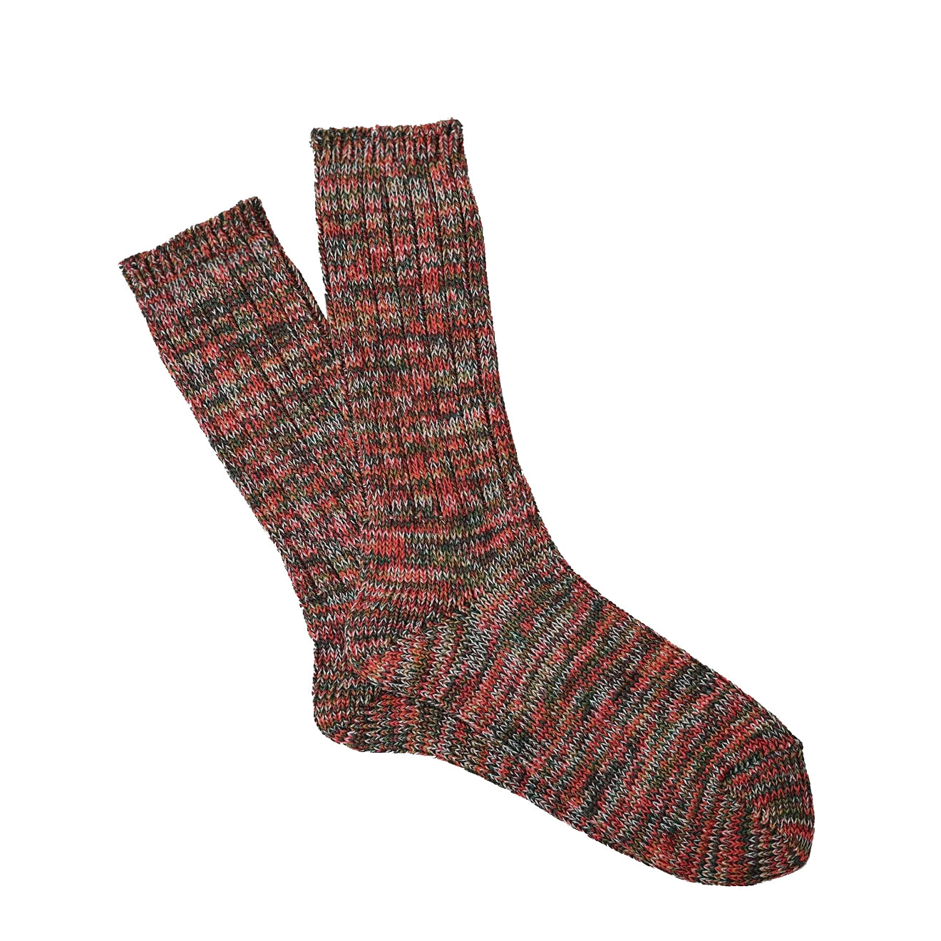 Anonymous Ism 5 Colour Mix Crew Socks Red - pam pam