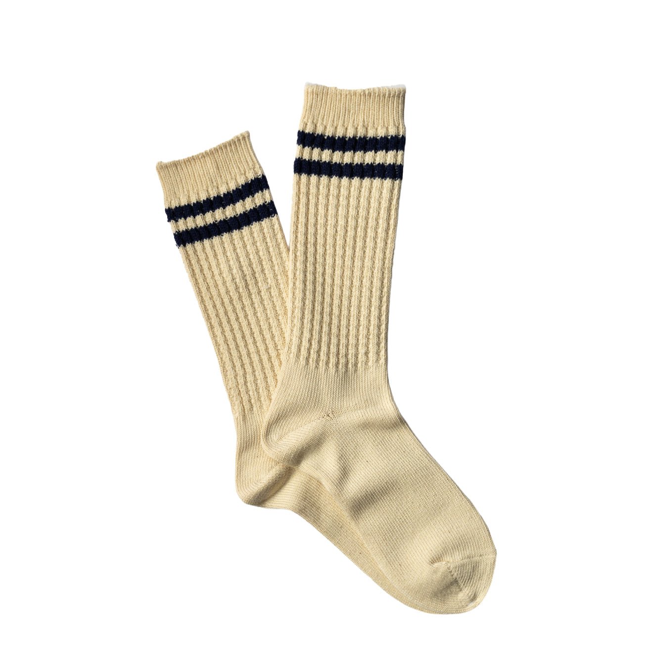 Anonymous Ism OC 2 Line Pique Rib Crew Sock Navy - pam pam