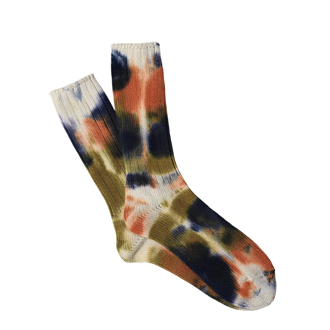 Anonymous Ism Scatter Dye Crew Socks Orange - pam pam