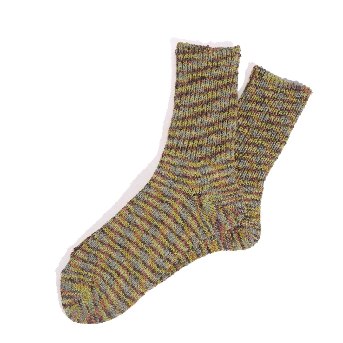 Anonymous Ism Silk Tweed Specdyed Q Socks Mint - pam pam