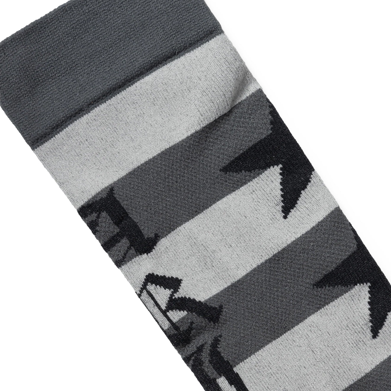 Aries Stripey Knee High Socks Black