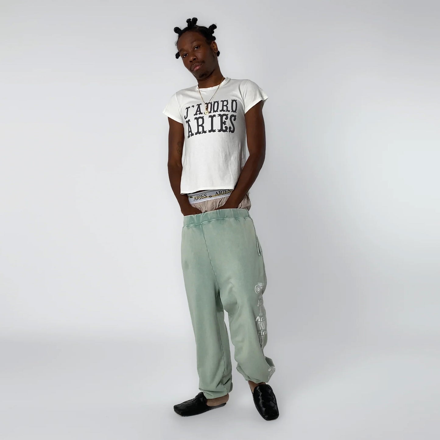 Aries Womens J'adoro Western Cap Sleeve Tee Off White - pam pam