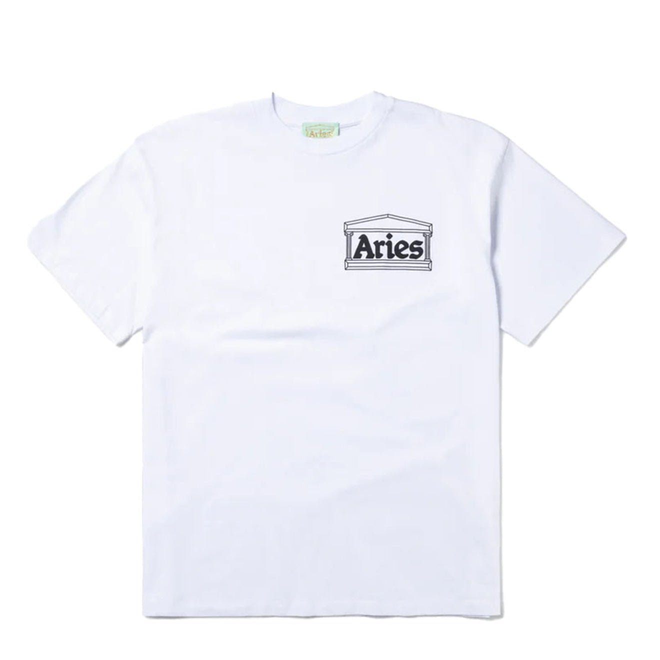 Aries Womens Temple SS Tee White Baby Fit - pam pam