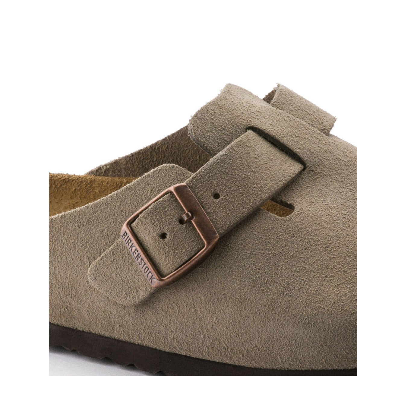 Birkenstock Womens Boston SFB VL Narrow Sandal Taupe - pam pam