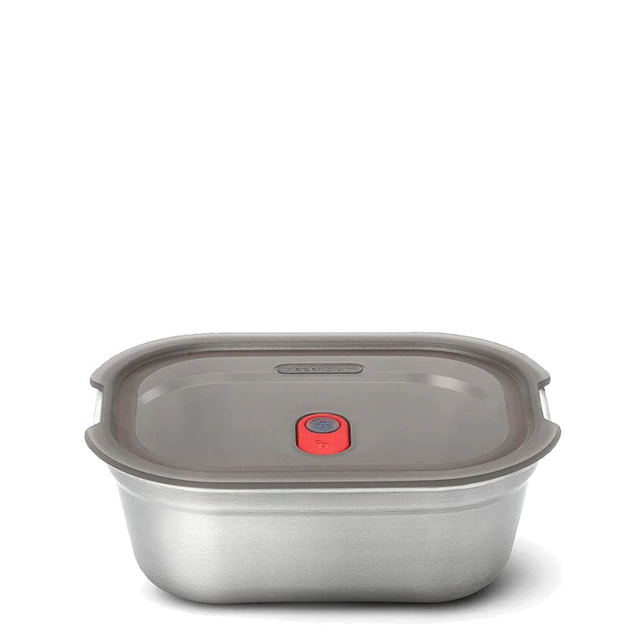 Black + Blum Steel Food Box Medium Grey/Red - pam pam