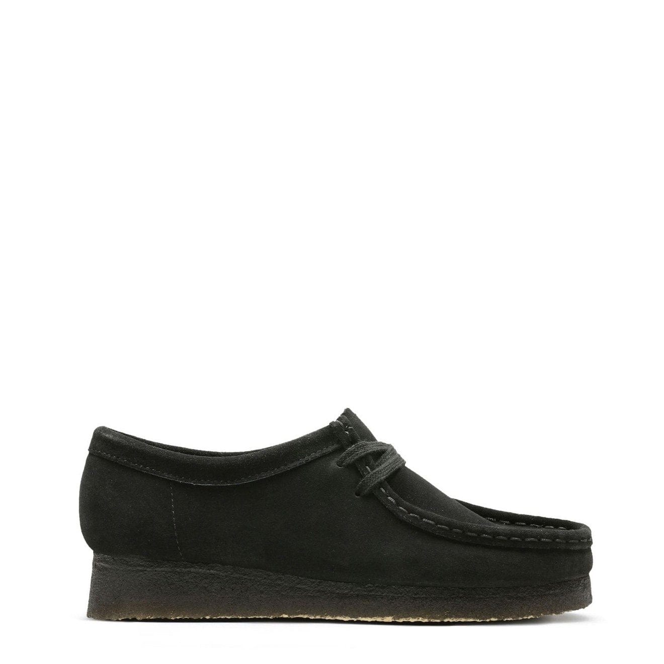 Clarks Originals Womens Wallabee Shoes Black Suede - pam pam