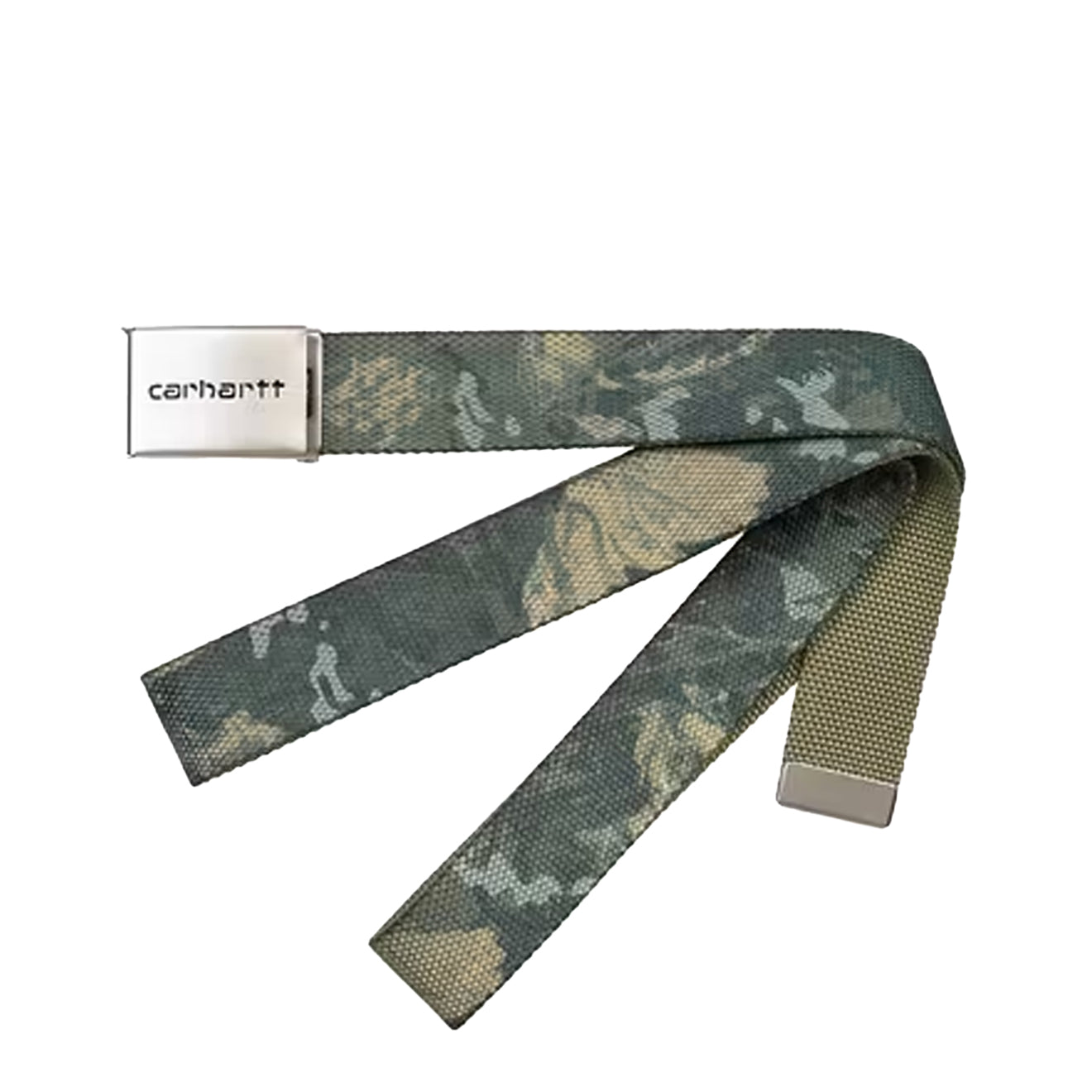 Carhartt WIP Clip Belt Chrome Camo Combi Green - pam pam