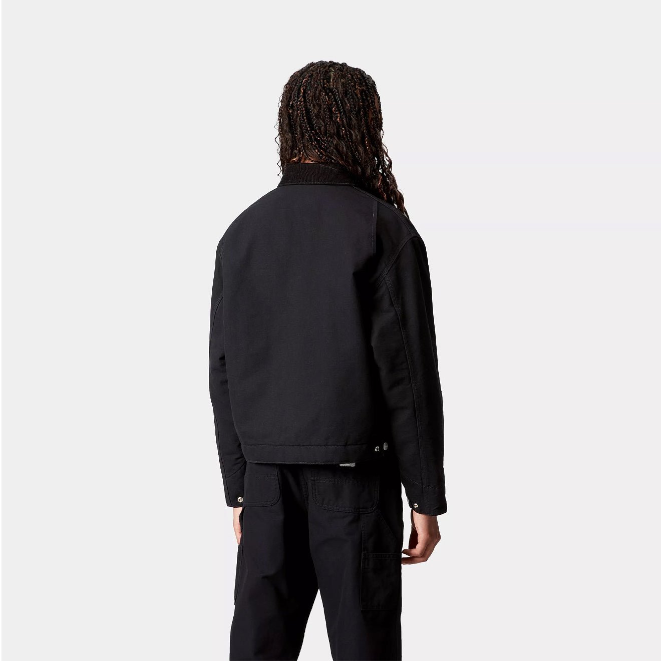 Carhartt WIP Womens OG Detroit Jacket Black / Black Rinsed - pam pam