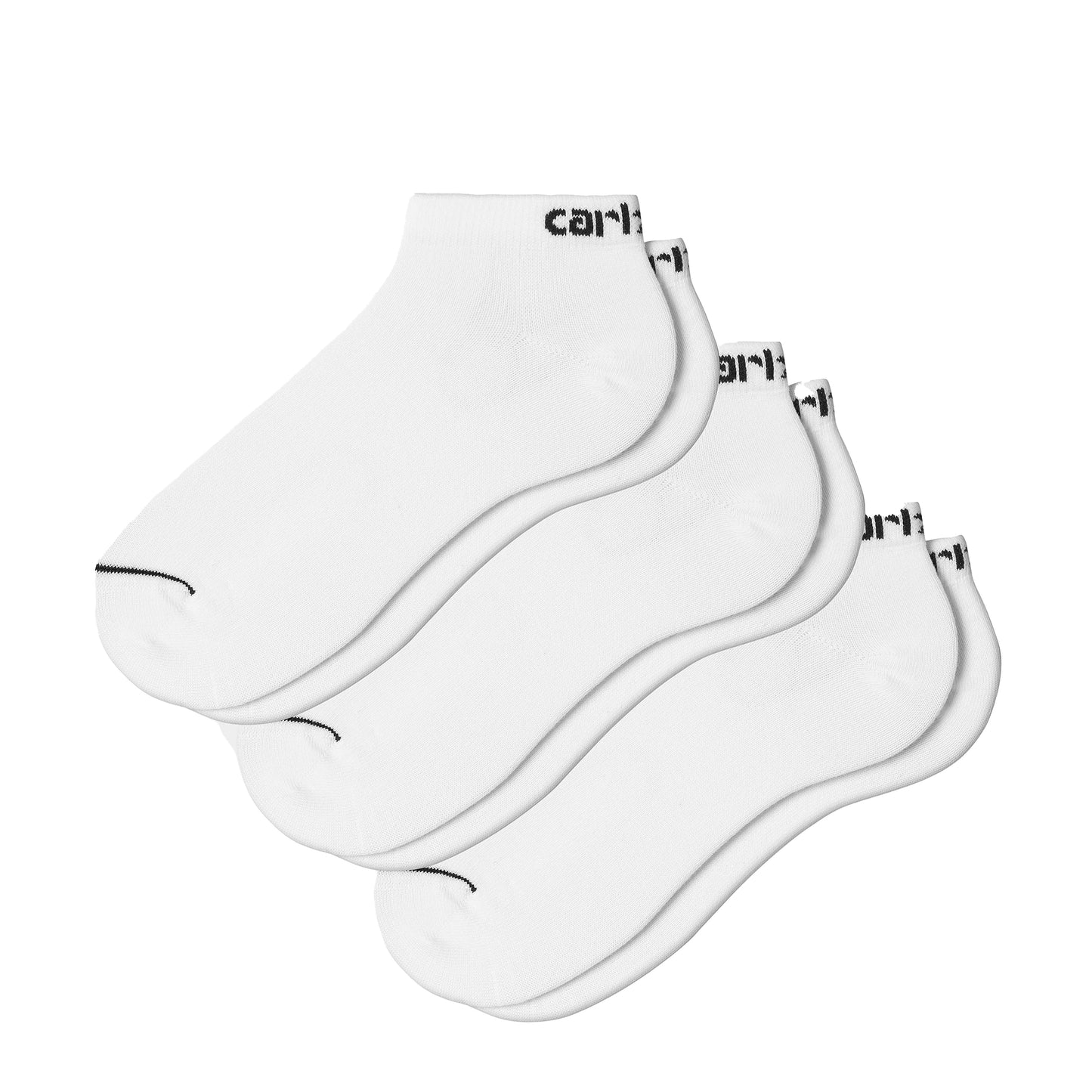 Carhartt WIP Script Sneakers Socks White / Black + White / Black + White / Black - pam pam