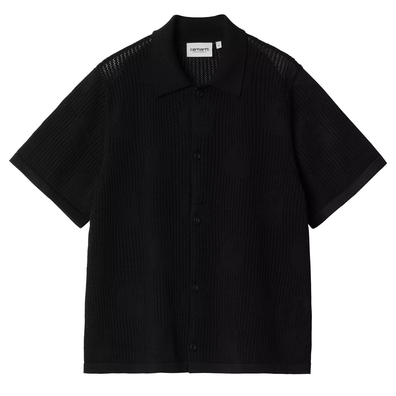 Carhartt WIP We S/S Temple Knit Shirt Black - pam pam