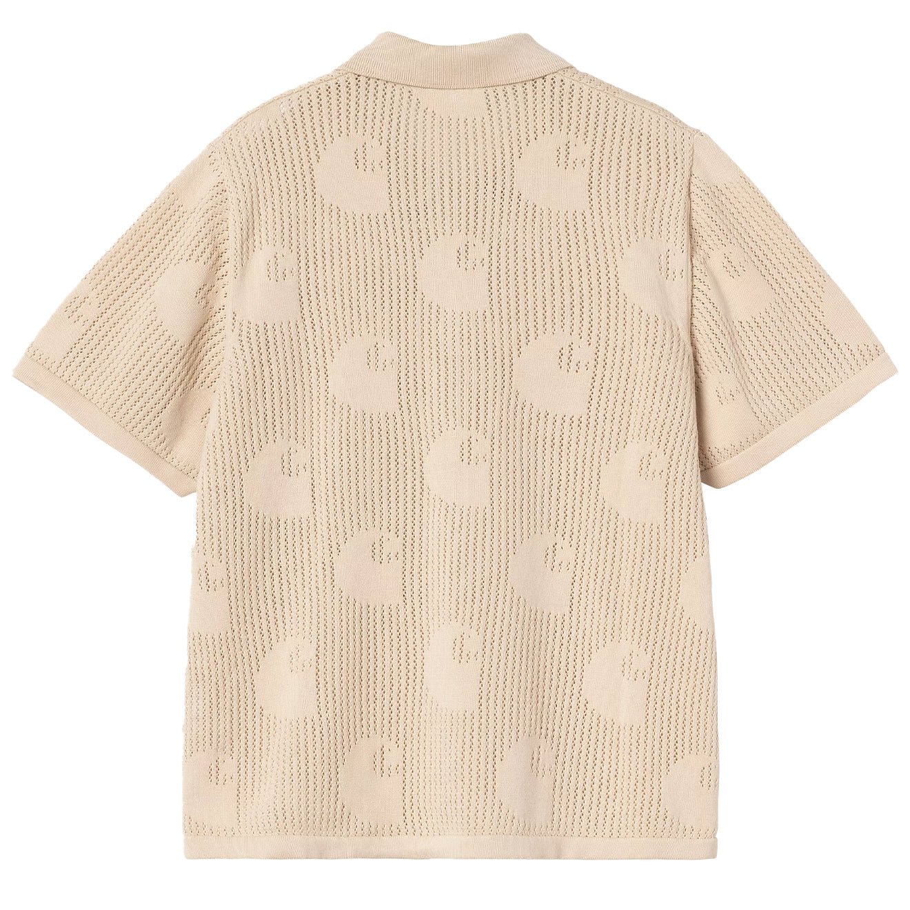 Carhartt WIP We S/S Temple Knit Shirt Fleur De Sel - pam pam