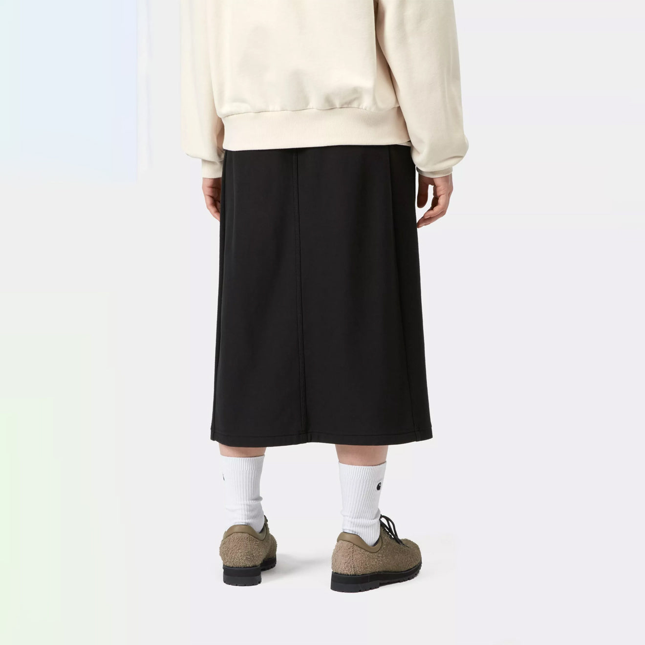 Carhartt WIP Womens American Script Sweat Skirt Black - pam pam