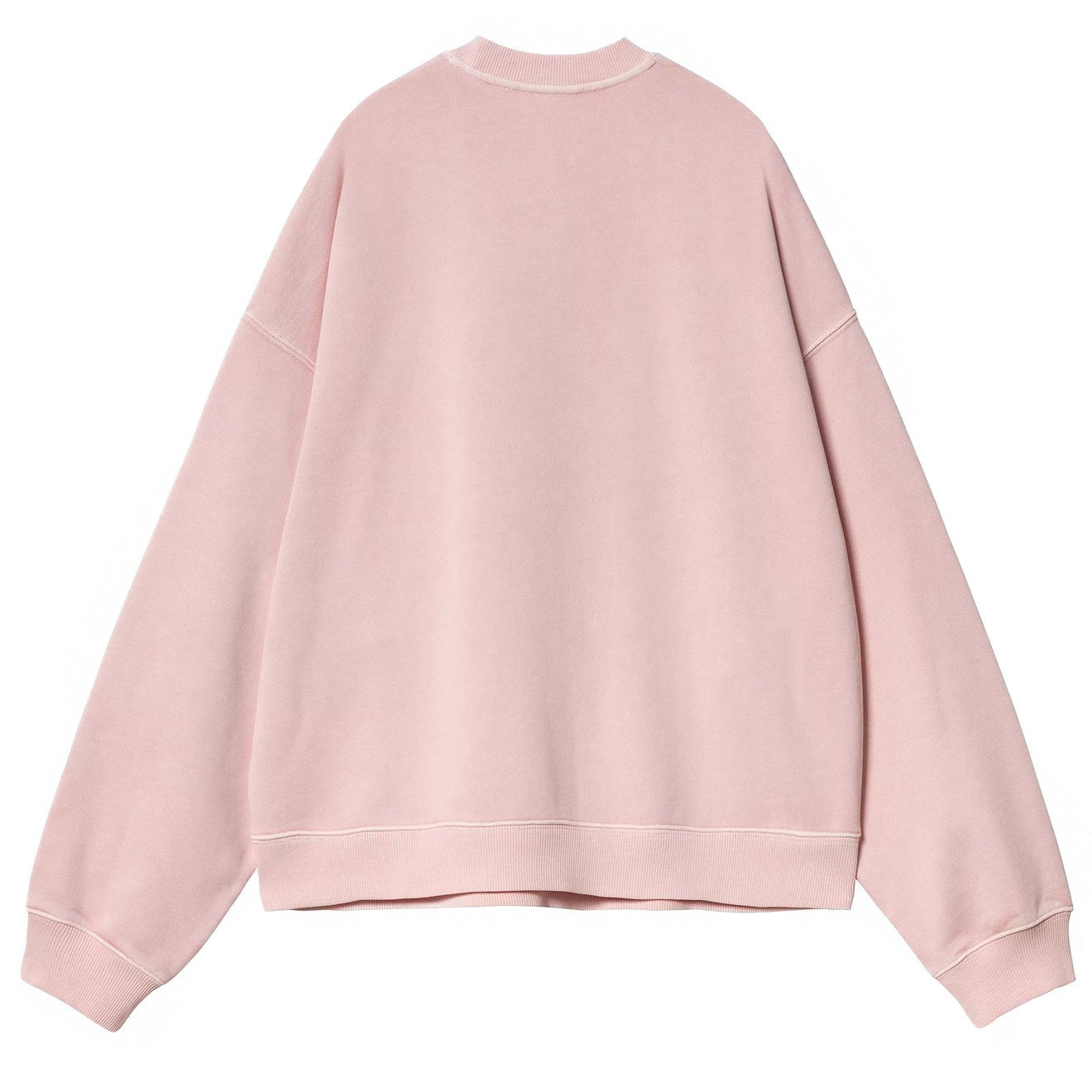 Carhartt WIP Womens Benton Sweat Air Pink Garment Dyed - pam pam