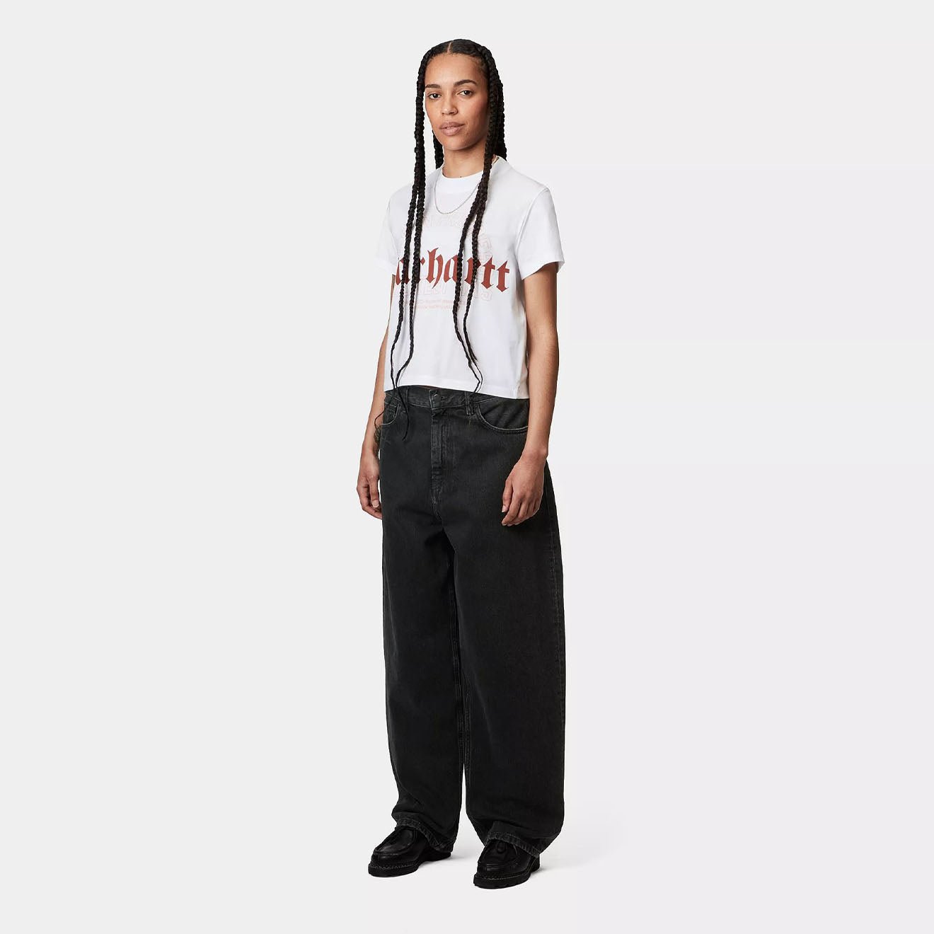 Carhartt WIP Womens Brandon Pant Black Stone Washed - pam pam
