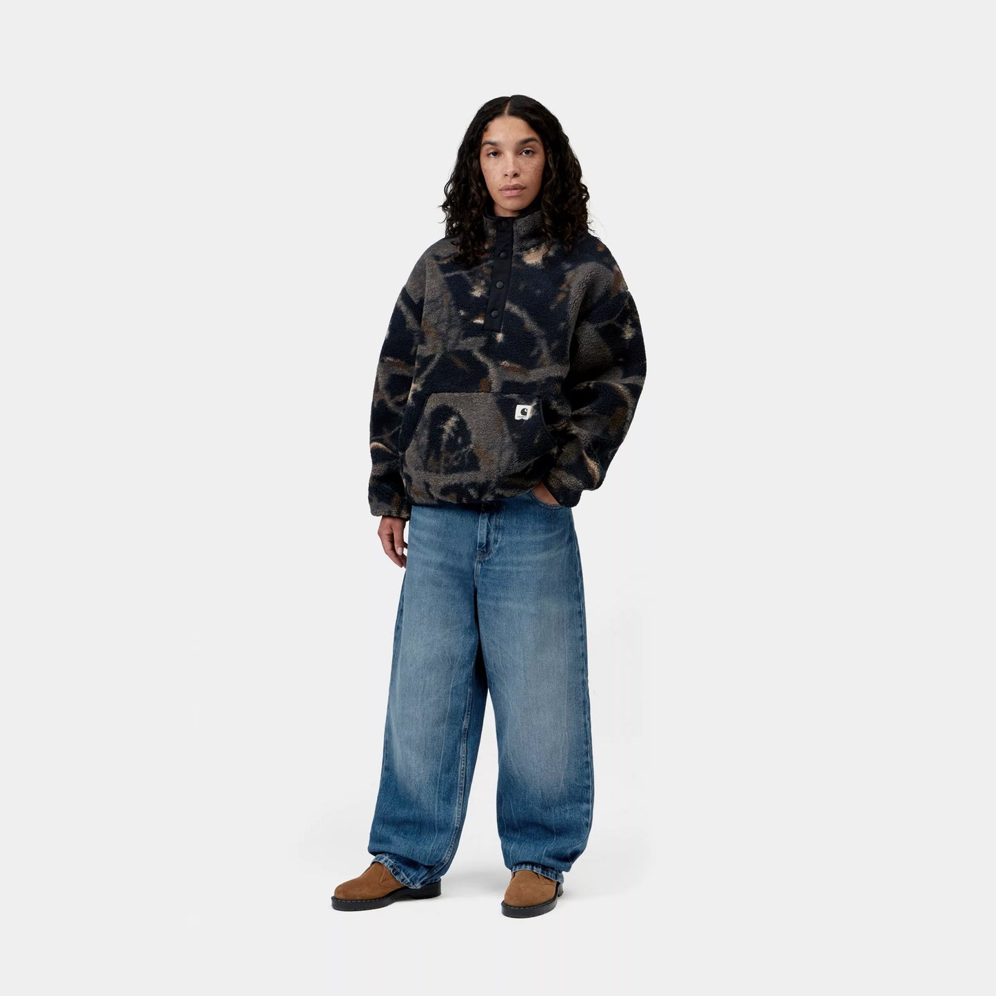 Carhartt WIP Womens Brandon Pant Blue Marble Used Wash