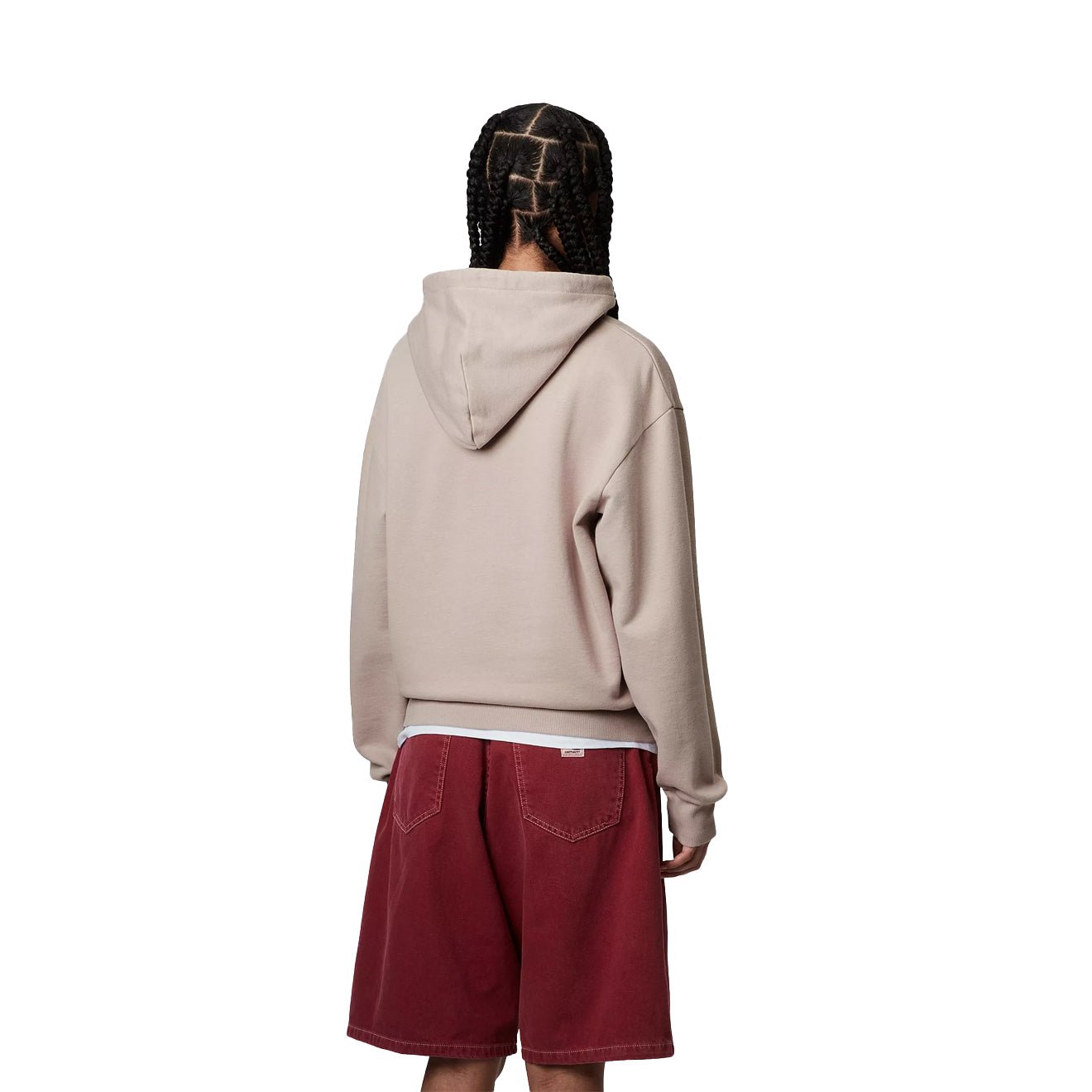 Carhartt WIP Womens Hooded Casey Sweatshirt Dusky Beige / Silver - pam pam