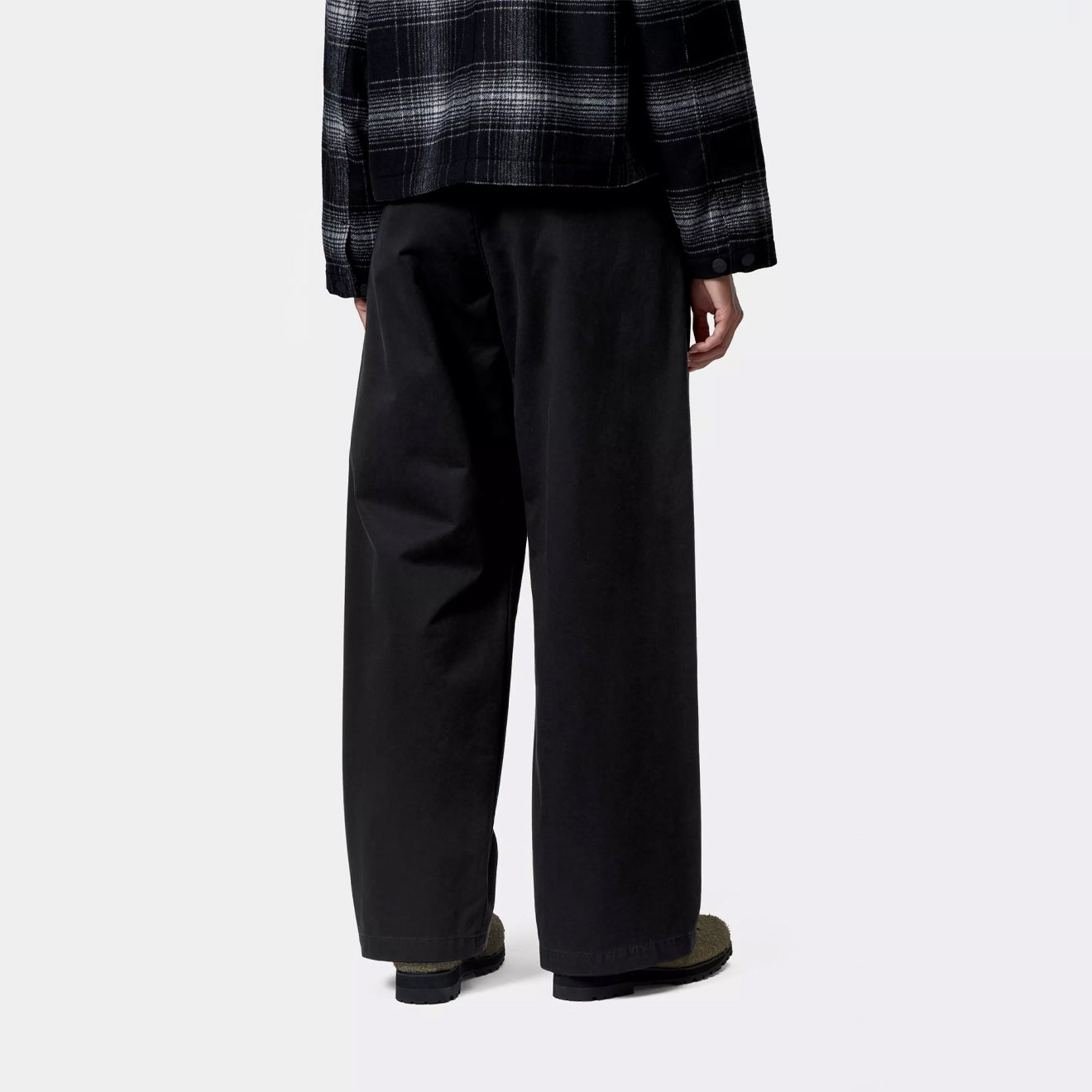 Carhartt WIP Womens Leola Pant Black Stone Washed - pam pam