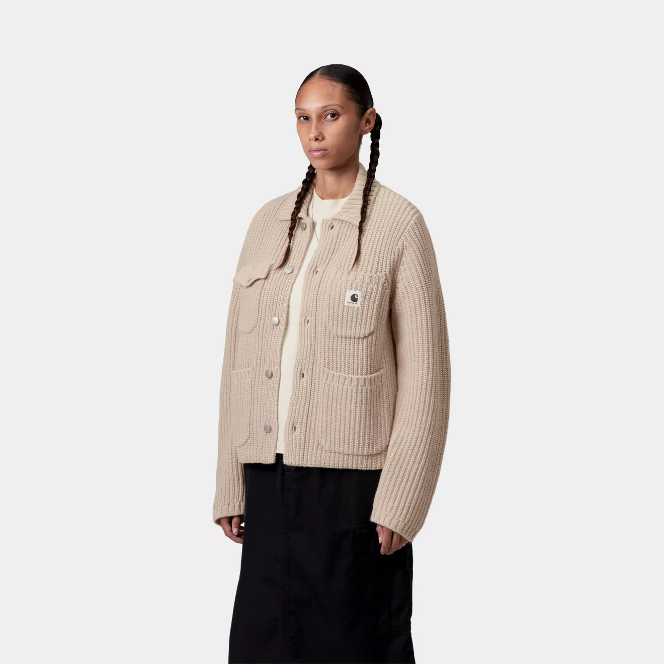 Carhartt WIP Womens Michigan Sweater Fleur De Sel - pam pam