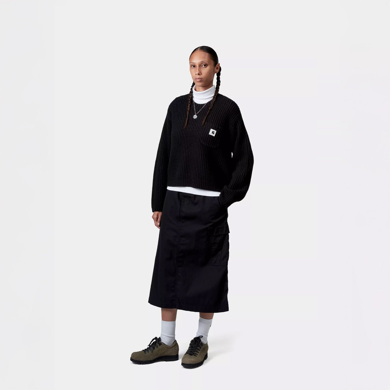 Carhartt WIP Womens Mira Sweater Black - pam pam
