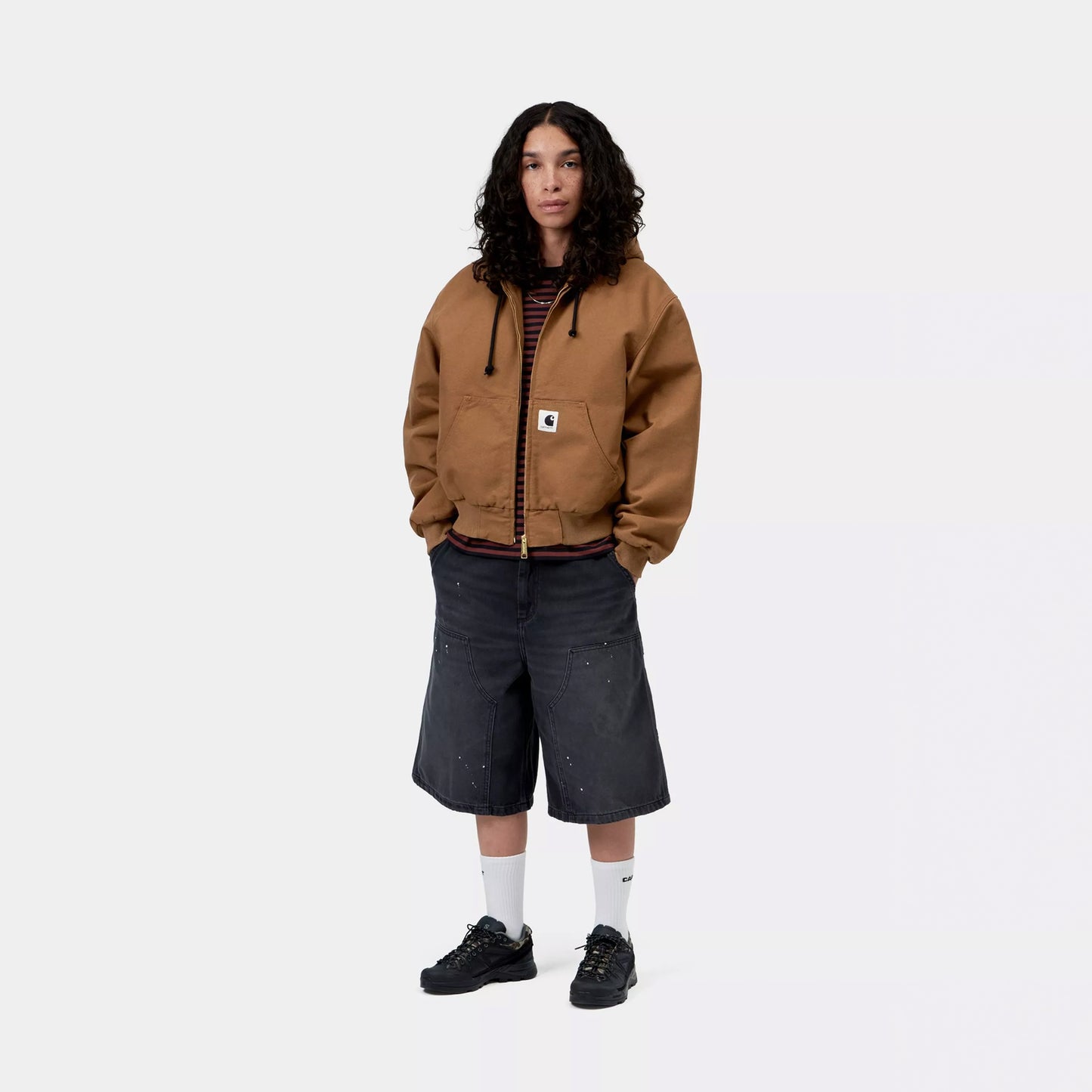 Carhartt WIP Womens OG Active Jacket WIP H Brown Rinsed