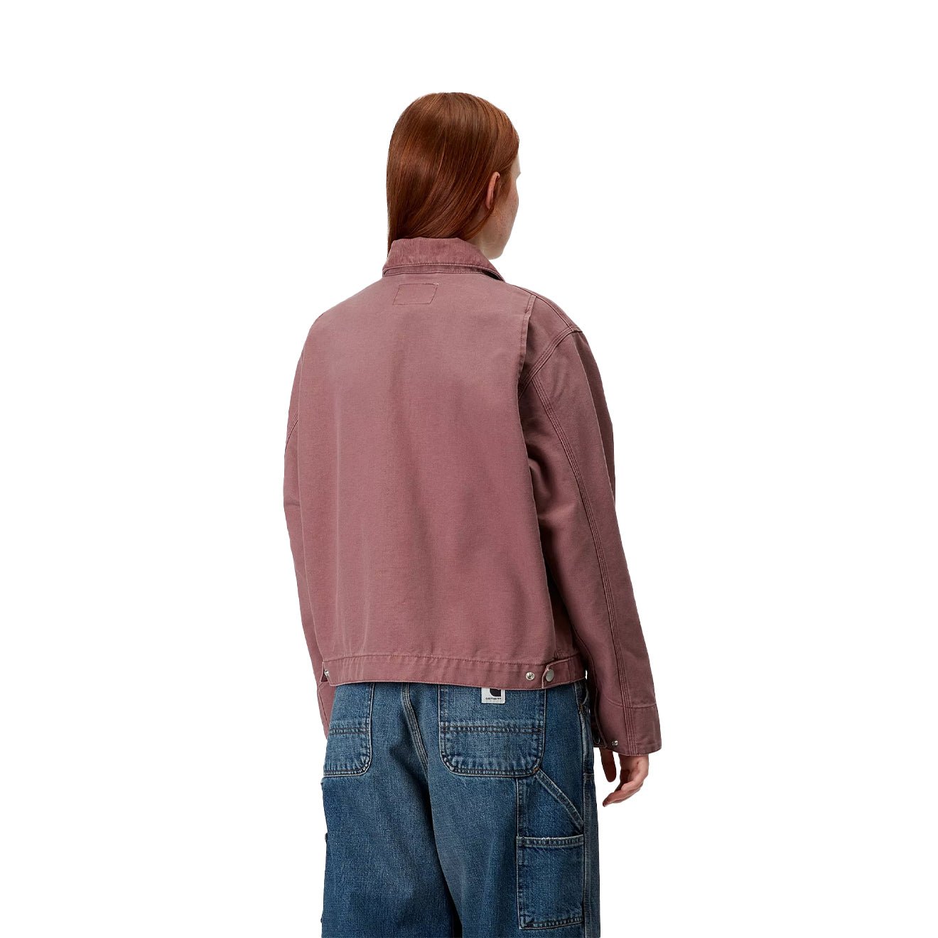 Carhartt WIP Womens OG Detroit Jacket Dusky Pink / Dusky Pink Stone Canvas - pam pam