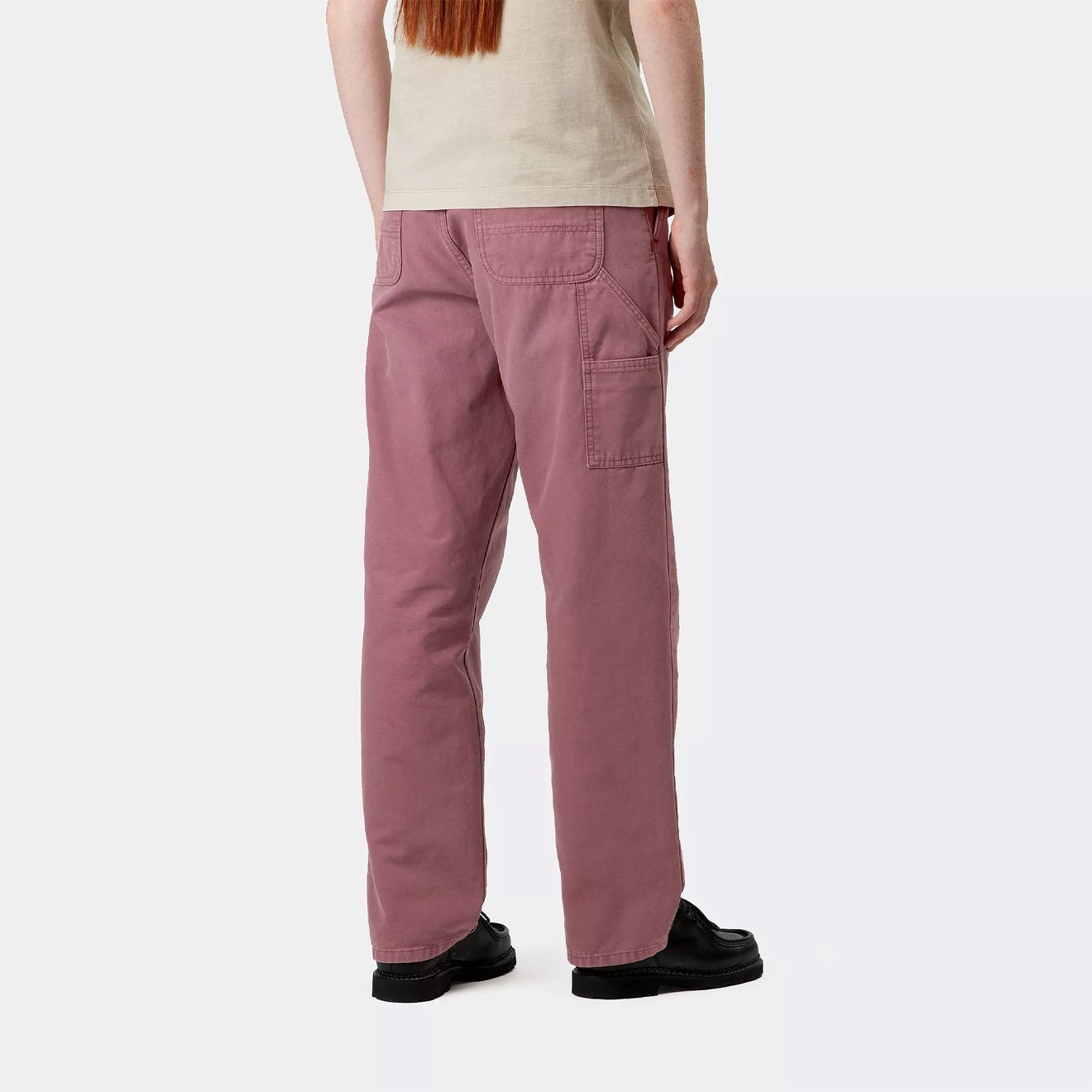 Carhartt WIP Womens Pierce Pant Straight Dusky Pink Stone Canvas - pam pam