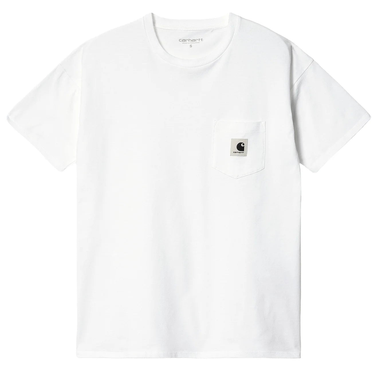 Carhartt WIP Womens S/S Pocket T-Shirt White - pam pam