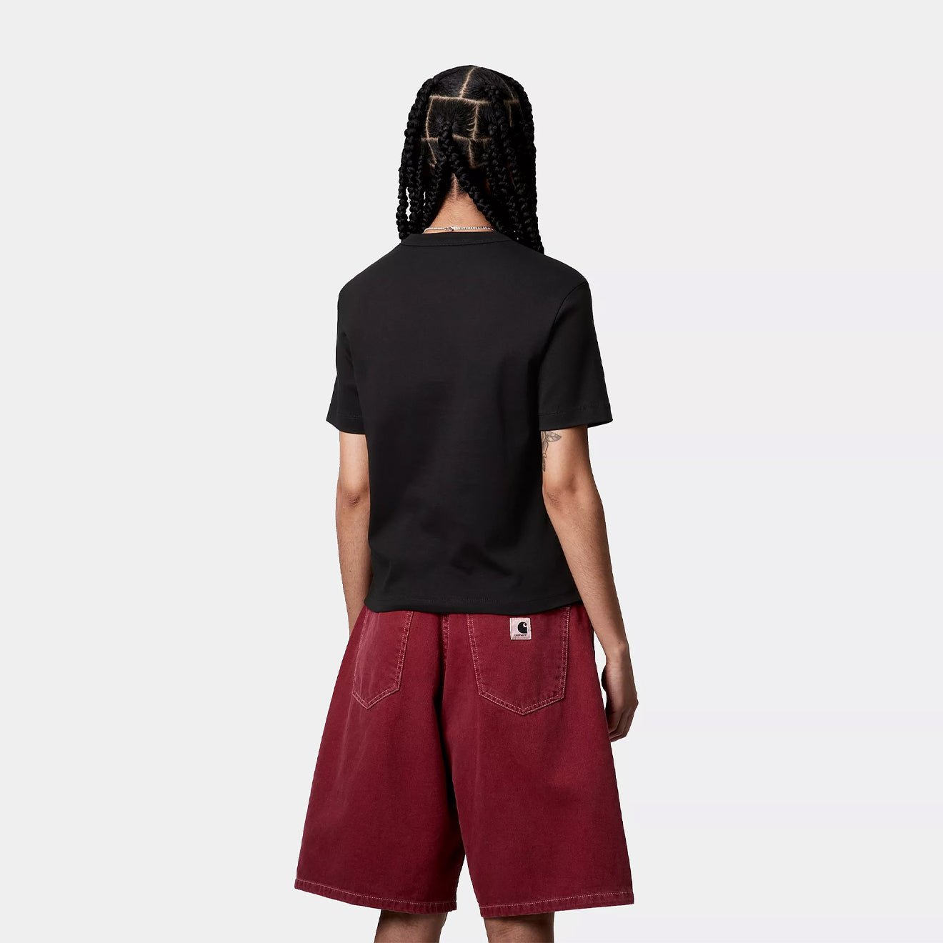 Carhartt WIP Womens S/S Luca T-Shirt Black - pam pam