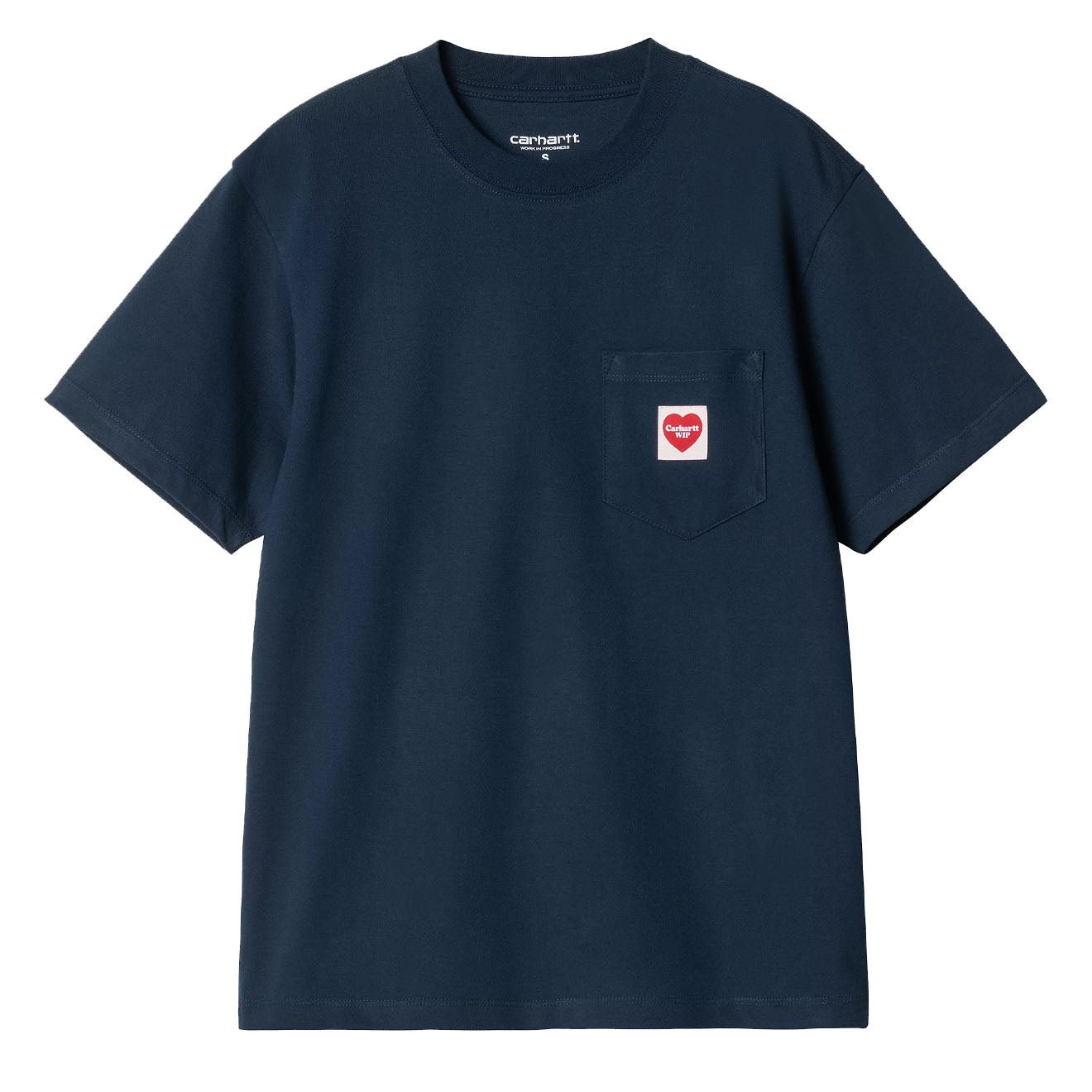 Carhartt WIP Womens S/S Pocket Heart T-Shirt Ink / Red - pam pam