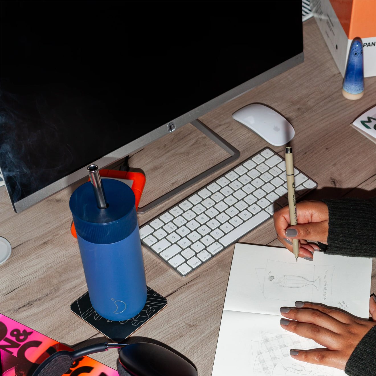 Chillys Series 2 Switch 500ml Cup Whale Blue - pam pam