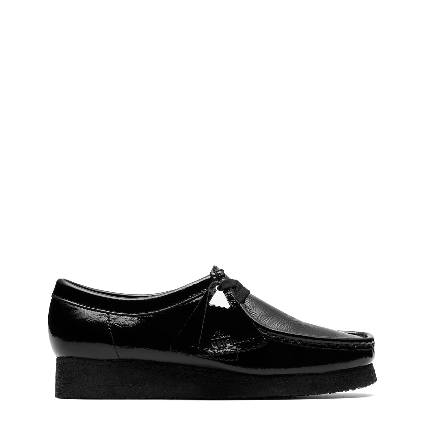Clarks Originals Womens Wallabee Black Patent | pam pam