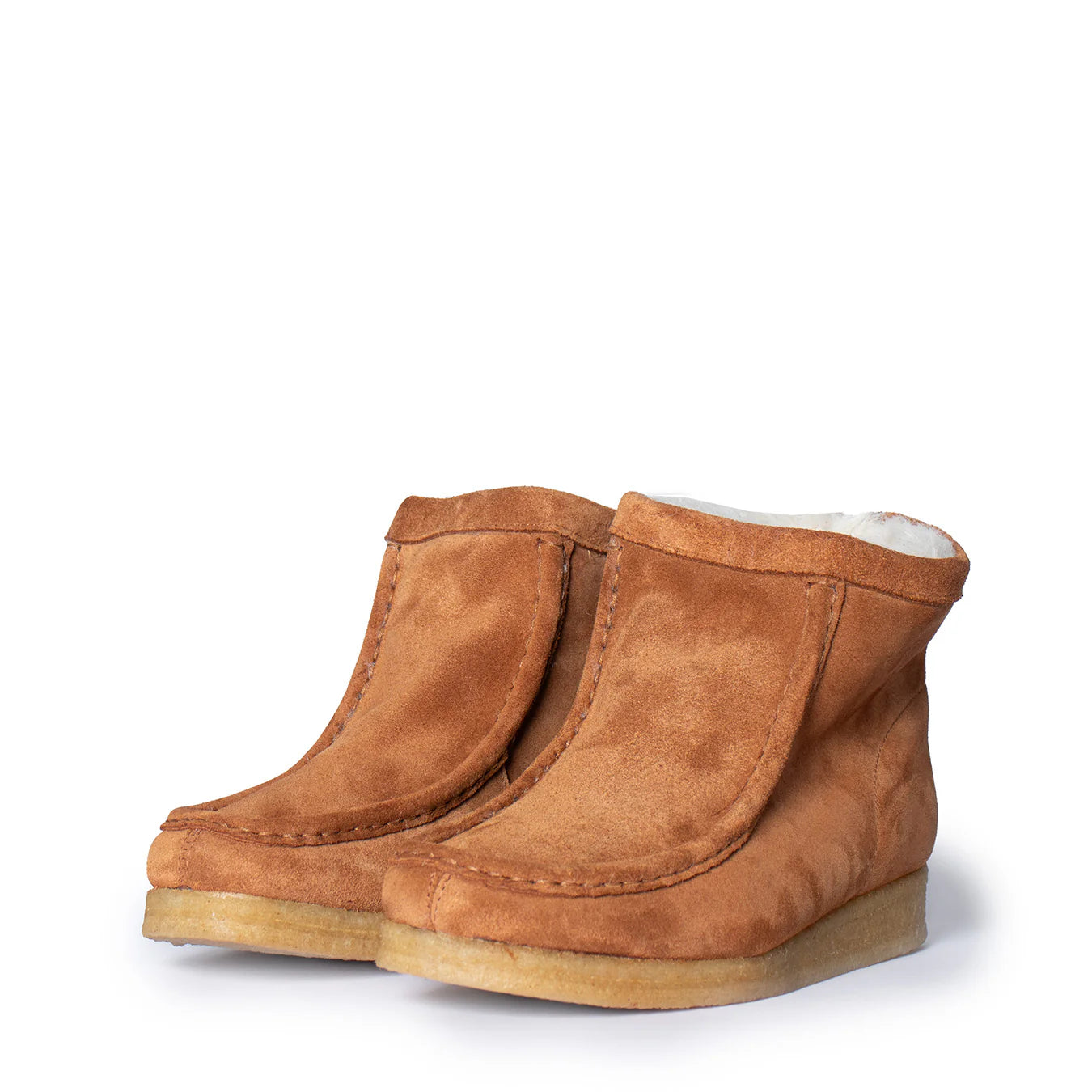Clarks Originals Womens Wallabee Hi Boot Caramel WLined - pam pam