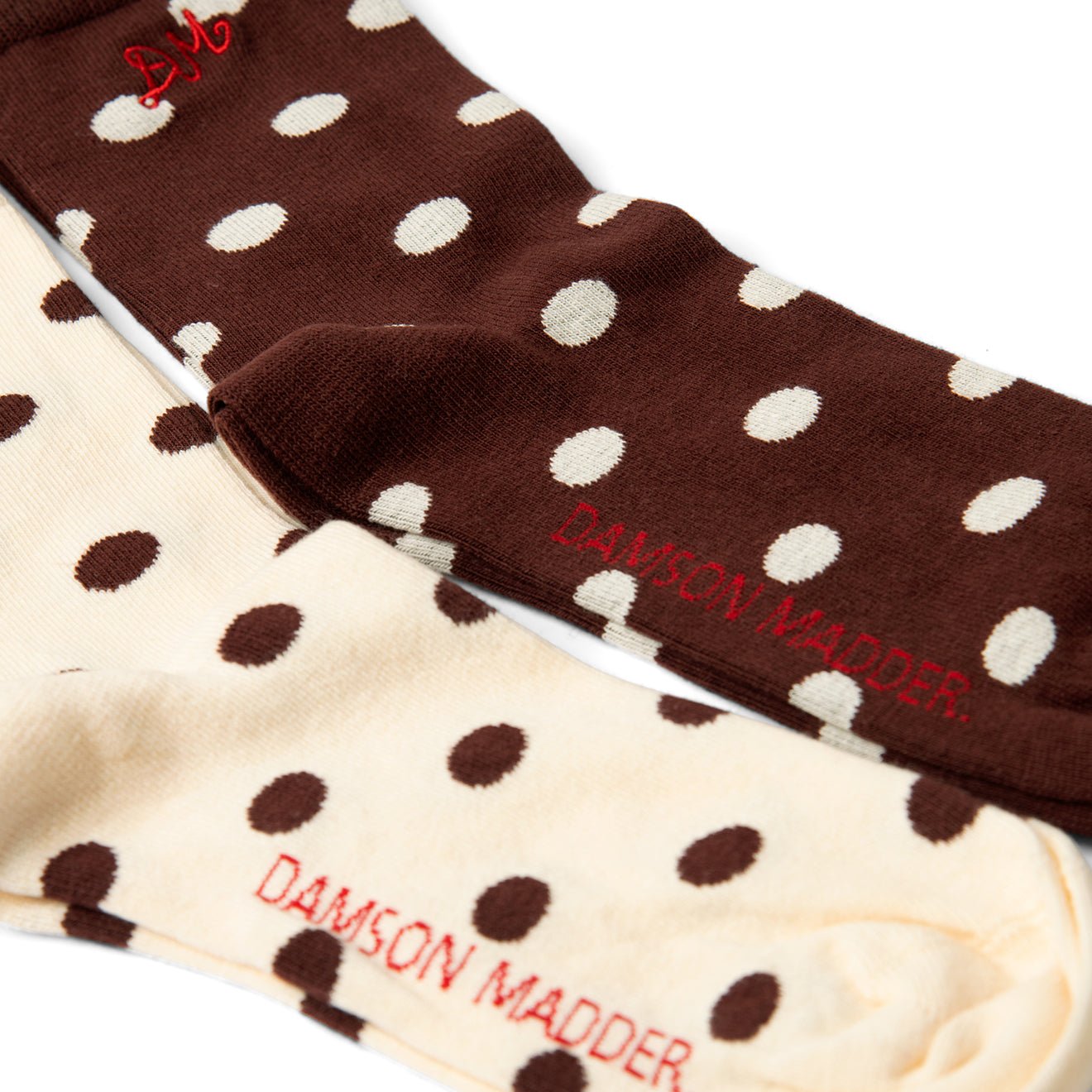 Damson Madder 2 Pack Socks Choc / Ecru Multi