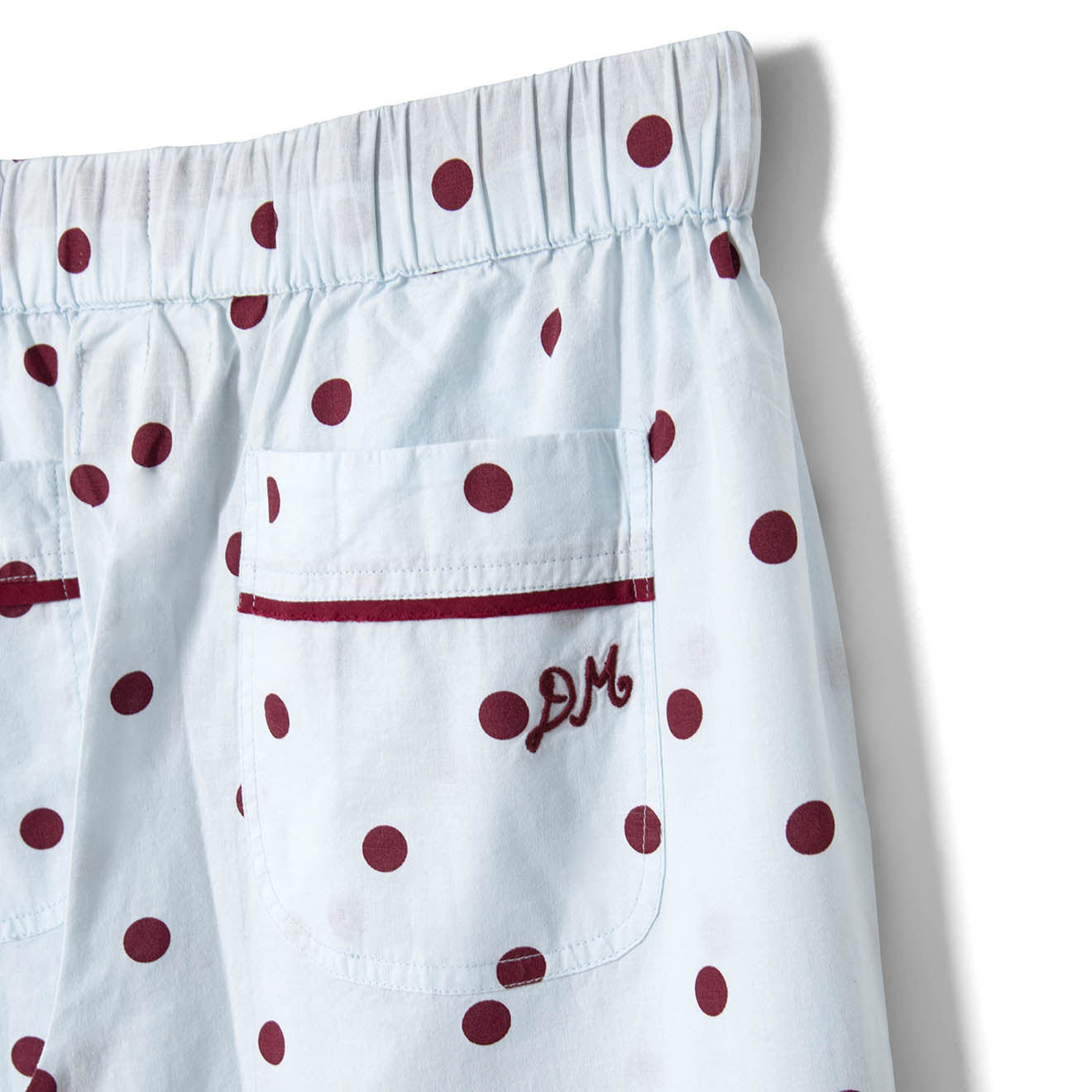 Damson Madder Antonella Pyjama Set Polka Dot Blue - pam pam